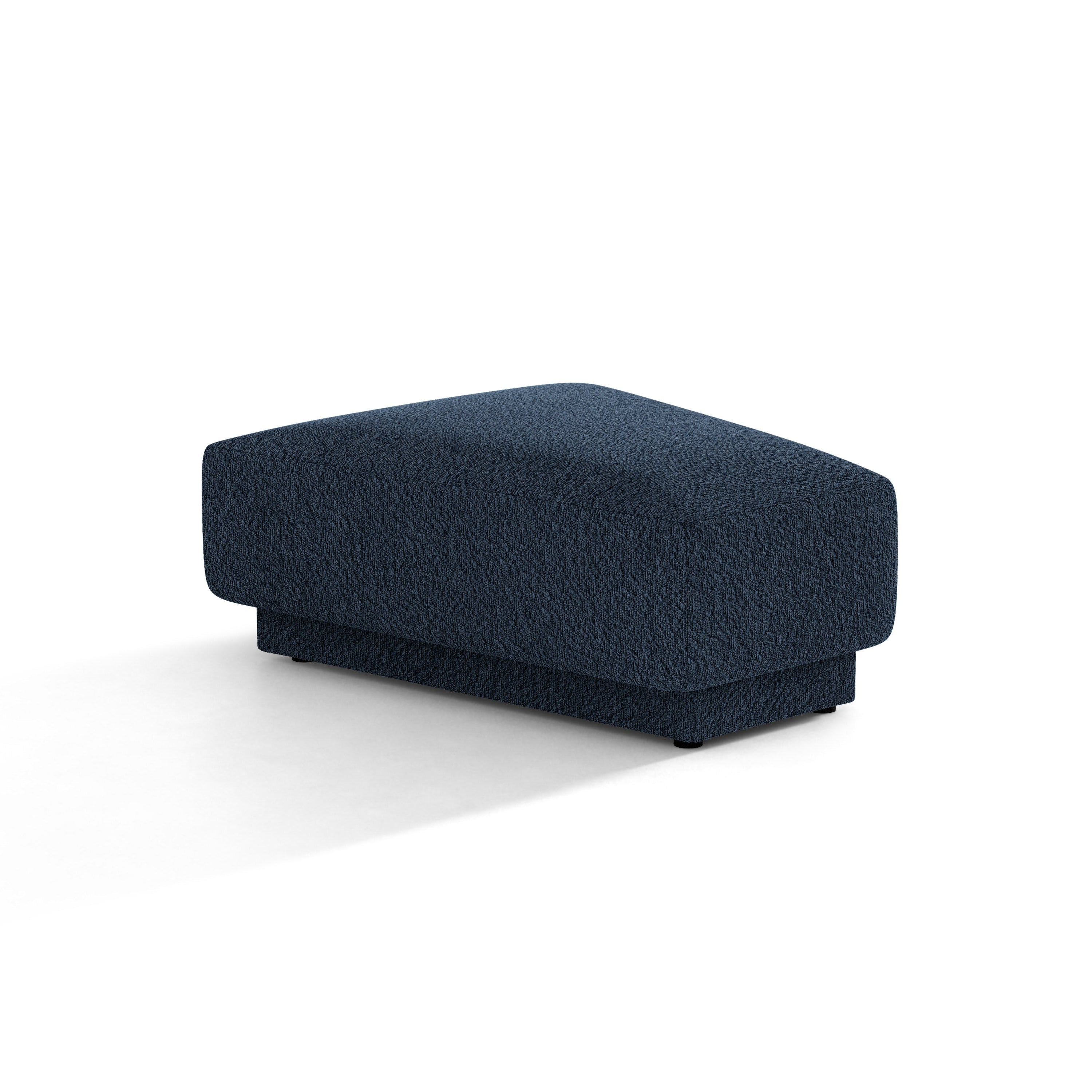 Pouf / Modul MILEY dunkelblau Boucle