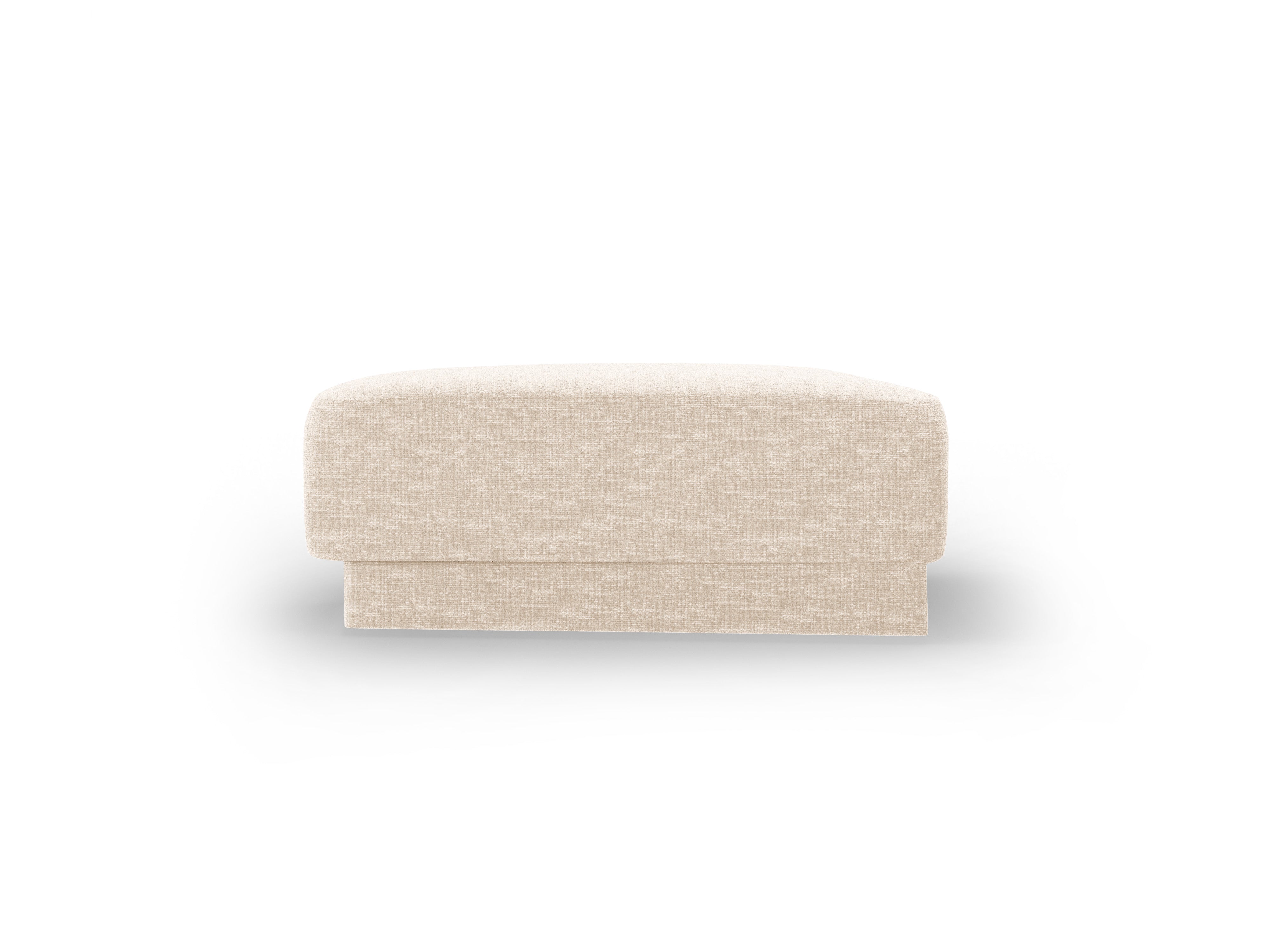 Pouf / Modul MILEY hellbeige Chenille seidig