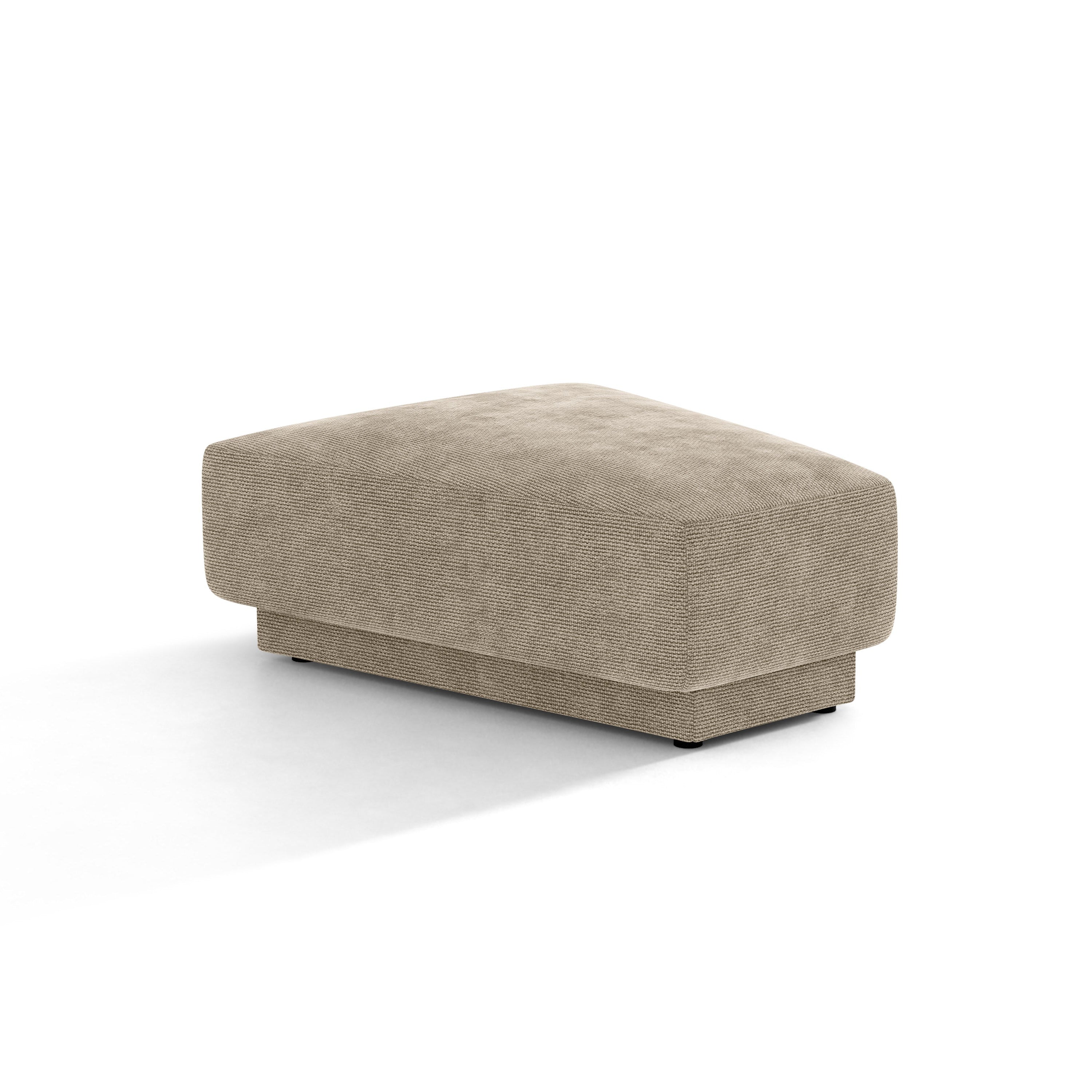 Pouf / Modul MILEY beige schimmernder Chenille