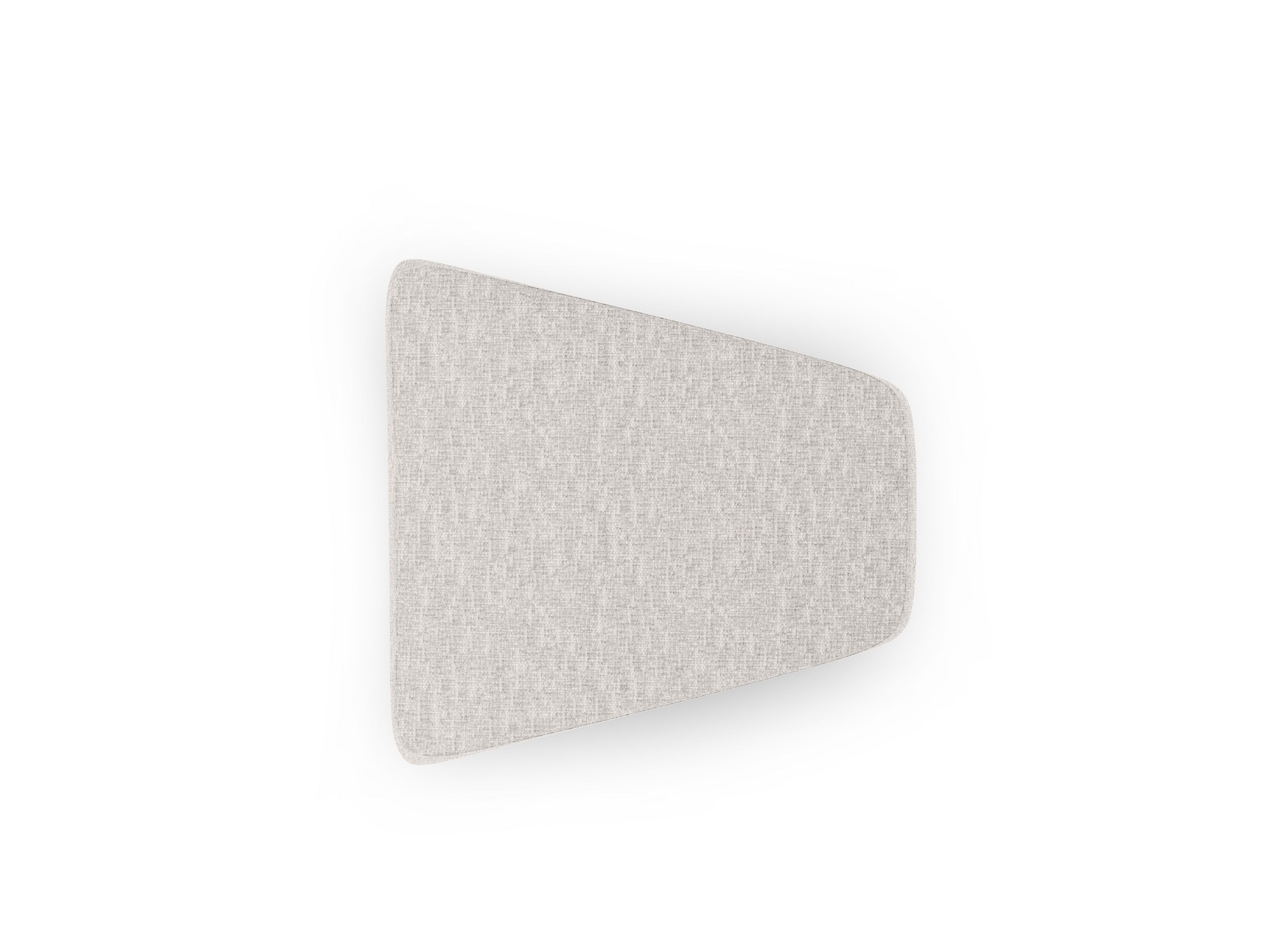 Pouf / Modul MILEY hellgrau chenille seidig