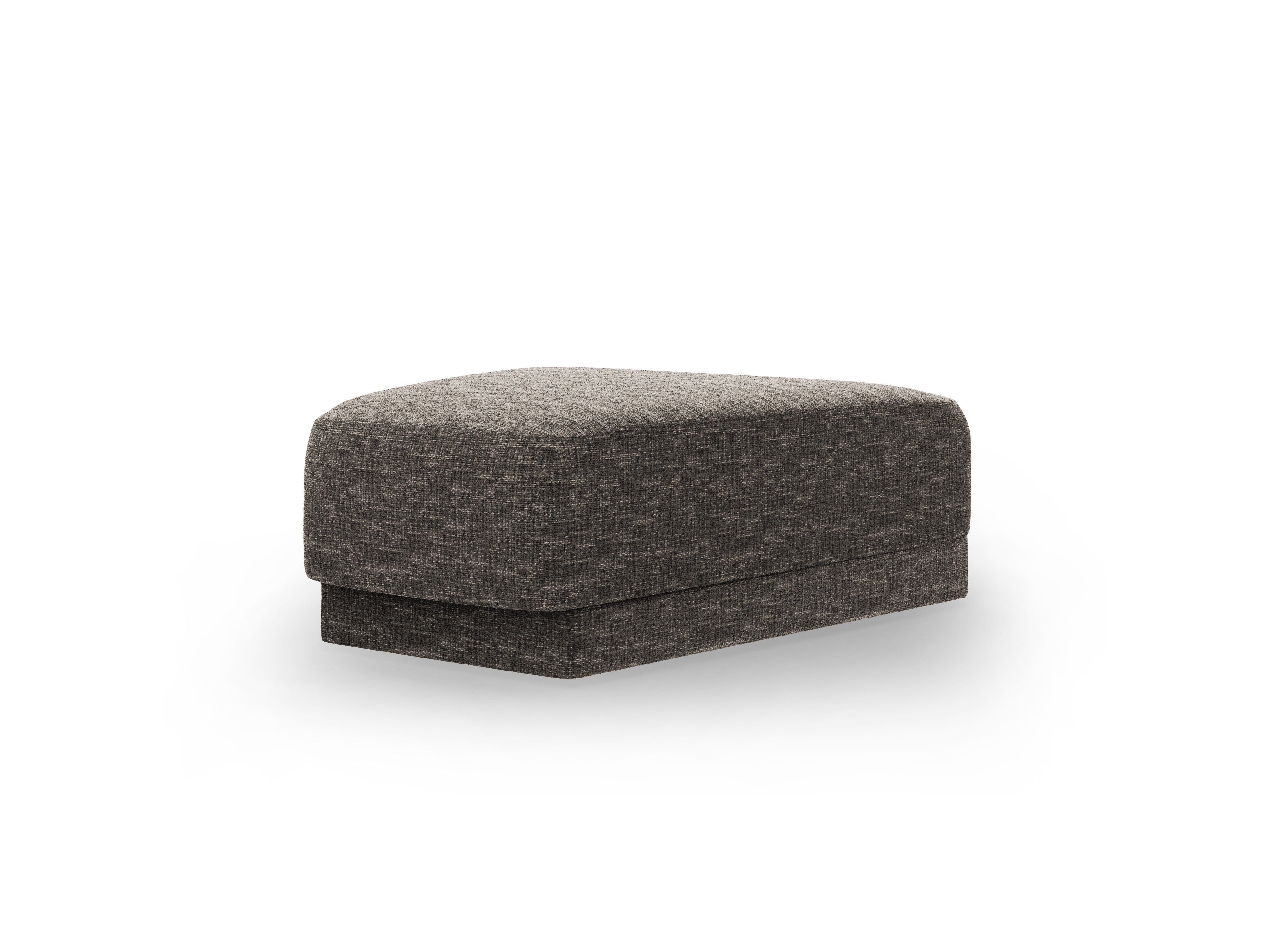 Pouf / Modul MILEY grauer Chenille seidig