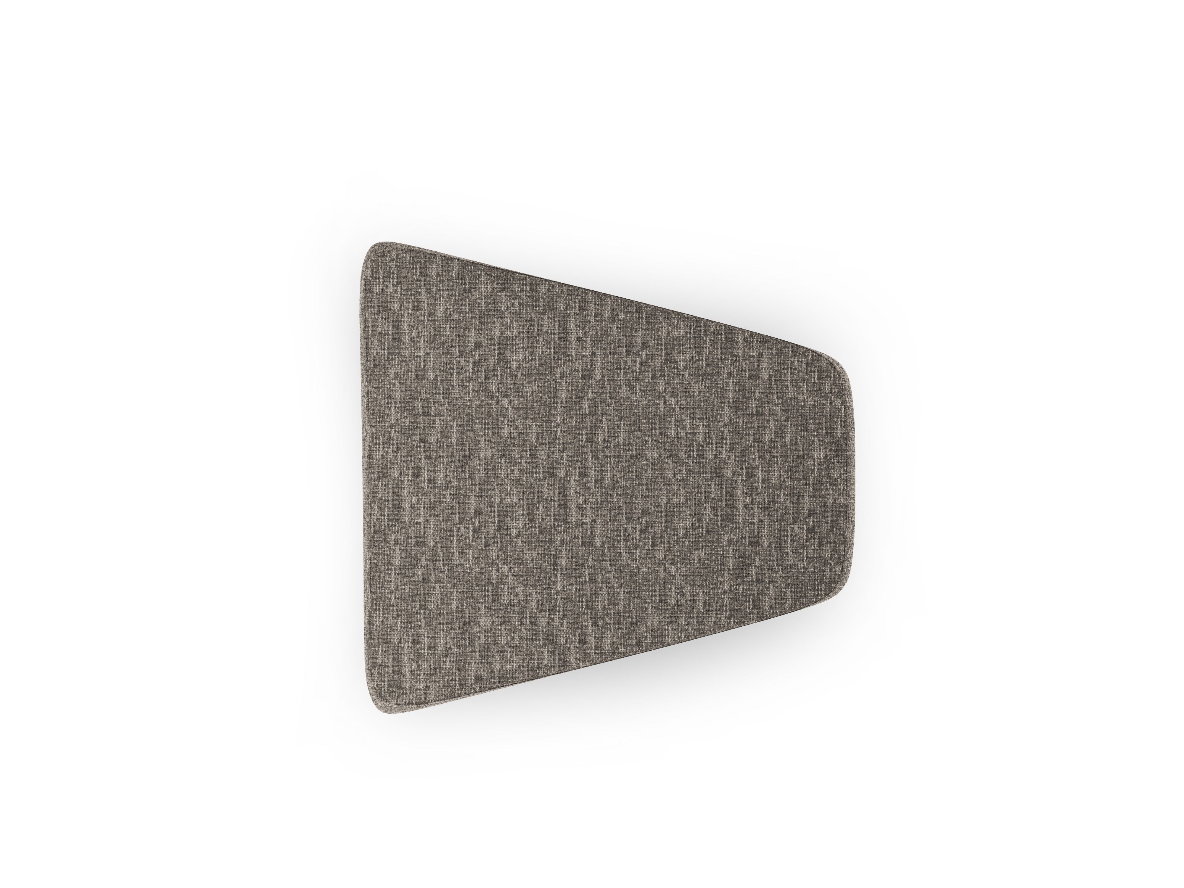 Pouf / Modul MILEY grauer Chenille seidig