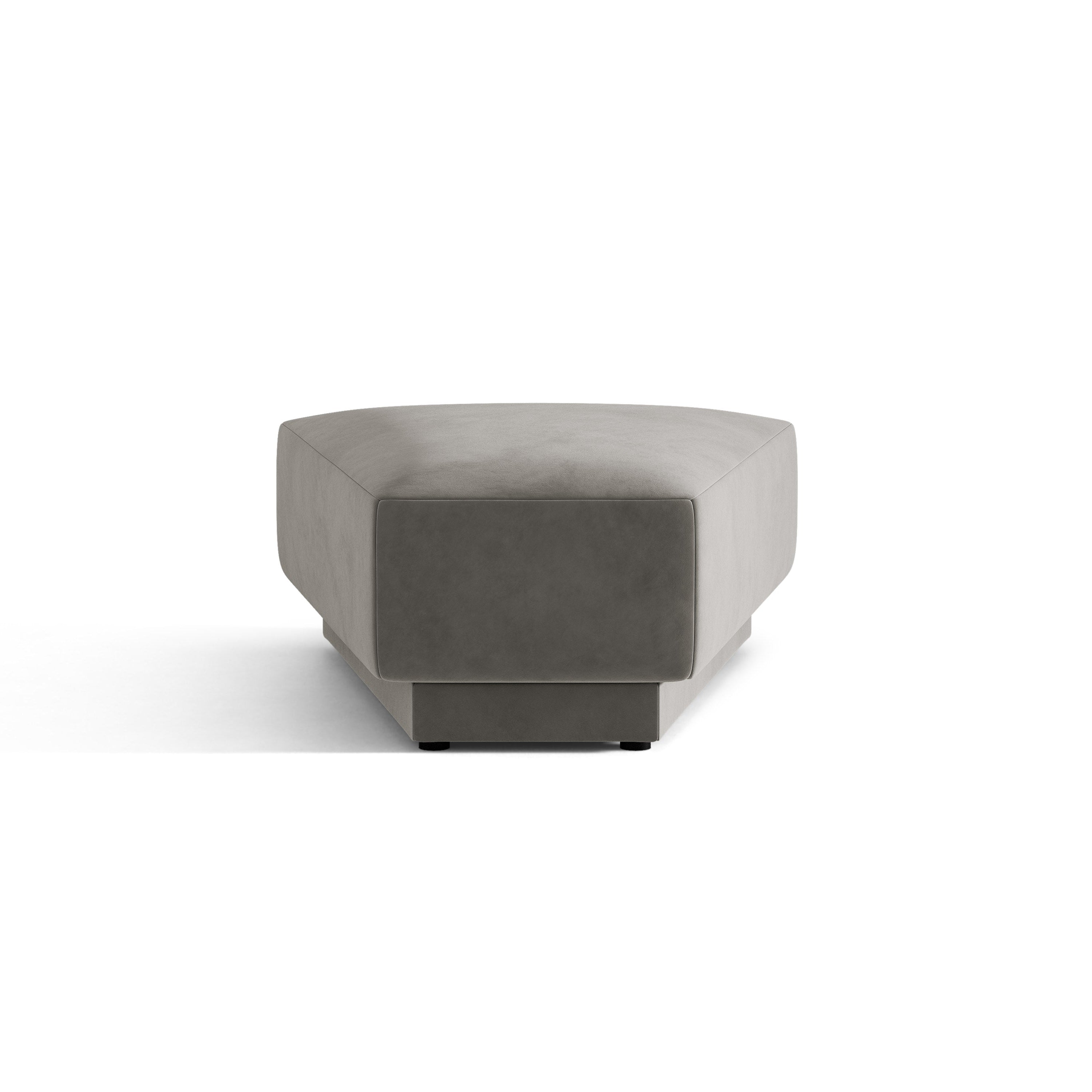 Pouf / Samtmodul MILEY hellgrau