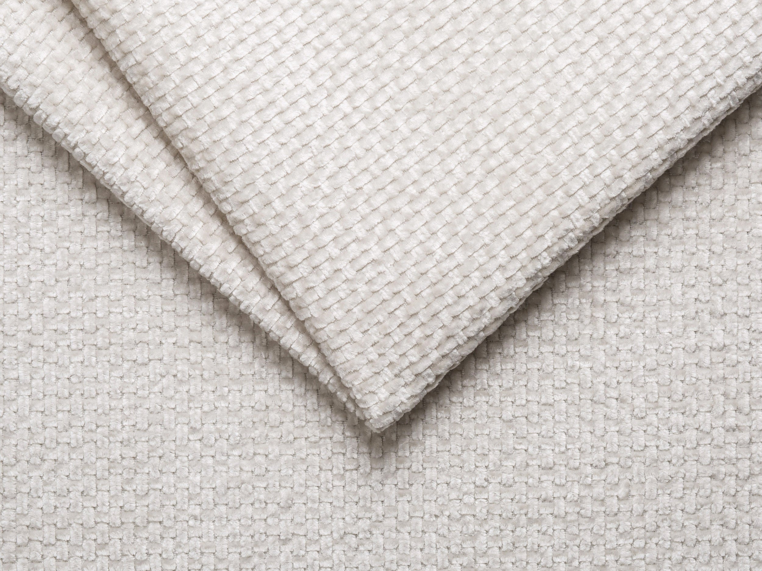 5-seater left-facing LUPINE sofa in light beige chenille