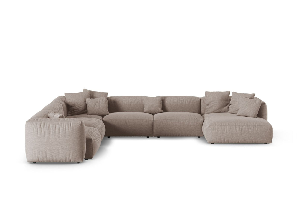 Narożnik modułowy lewostronny duży XL MARTINA ciemnobeżowy – Micadoni
