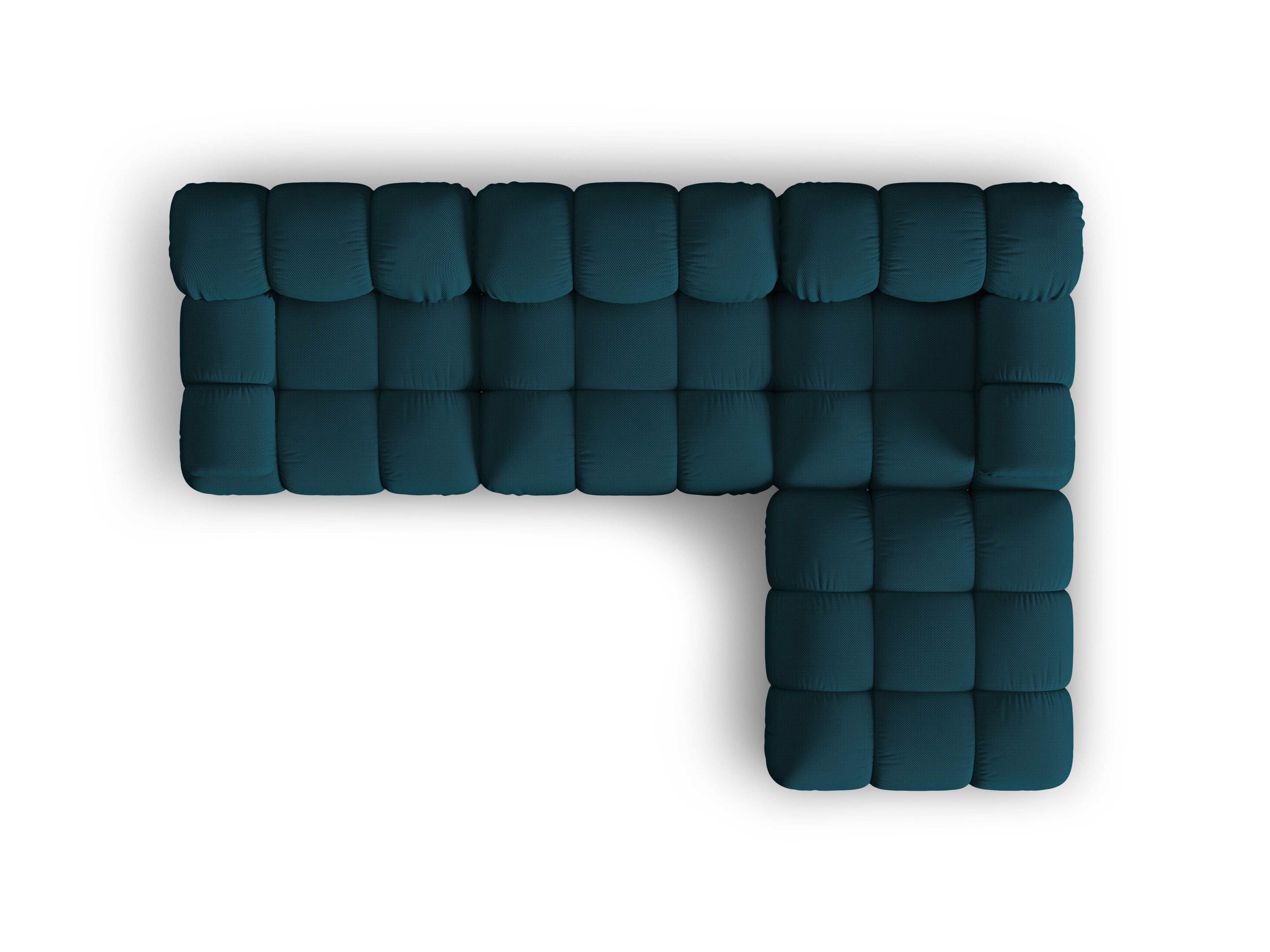 Universelle Eckcouch BELLIS in marine 3D-Stoff