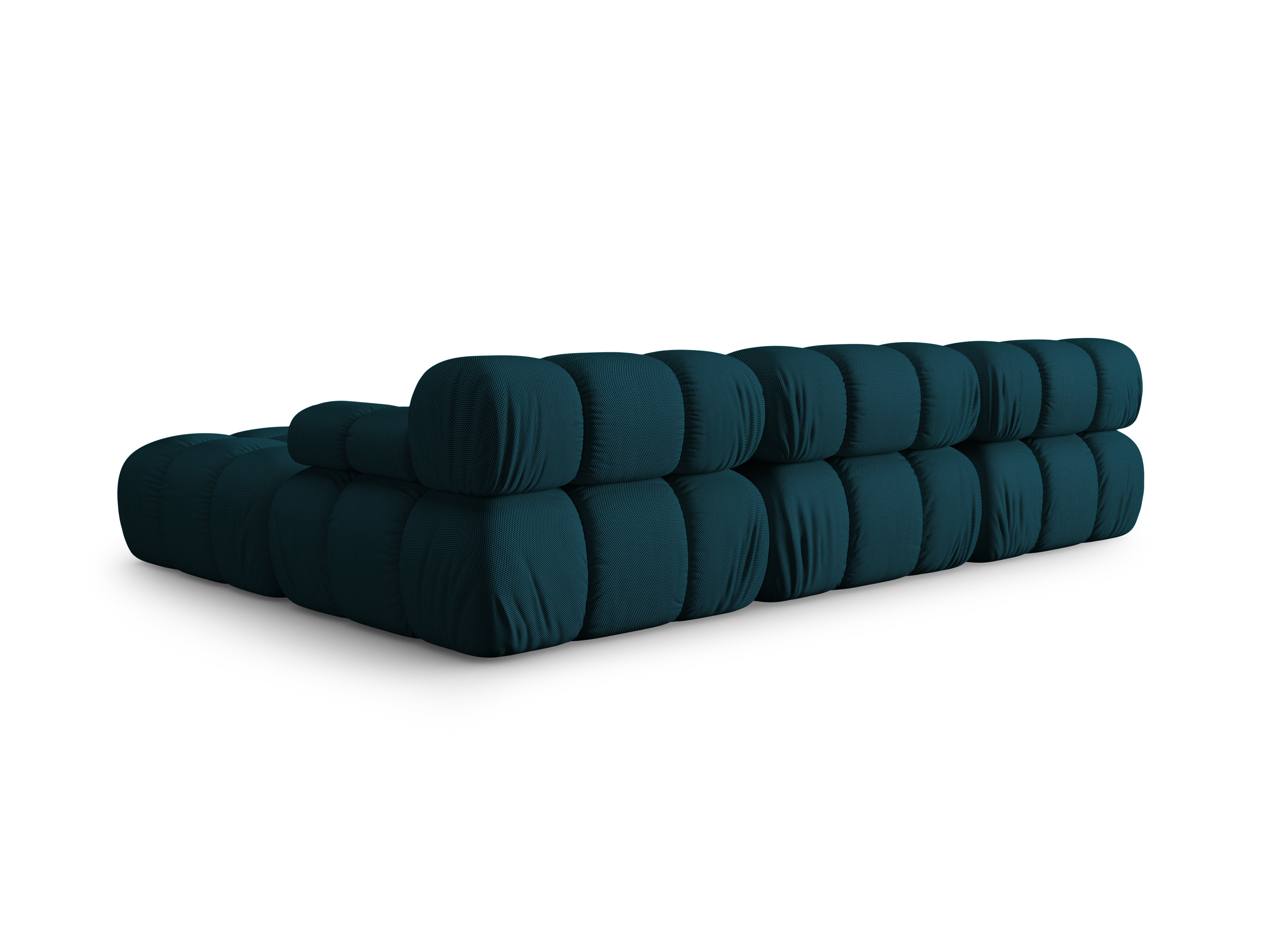 Universelle Eckcouch BELLIS in marine 3D-Stoff