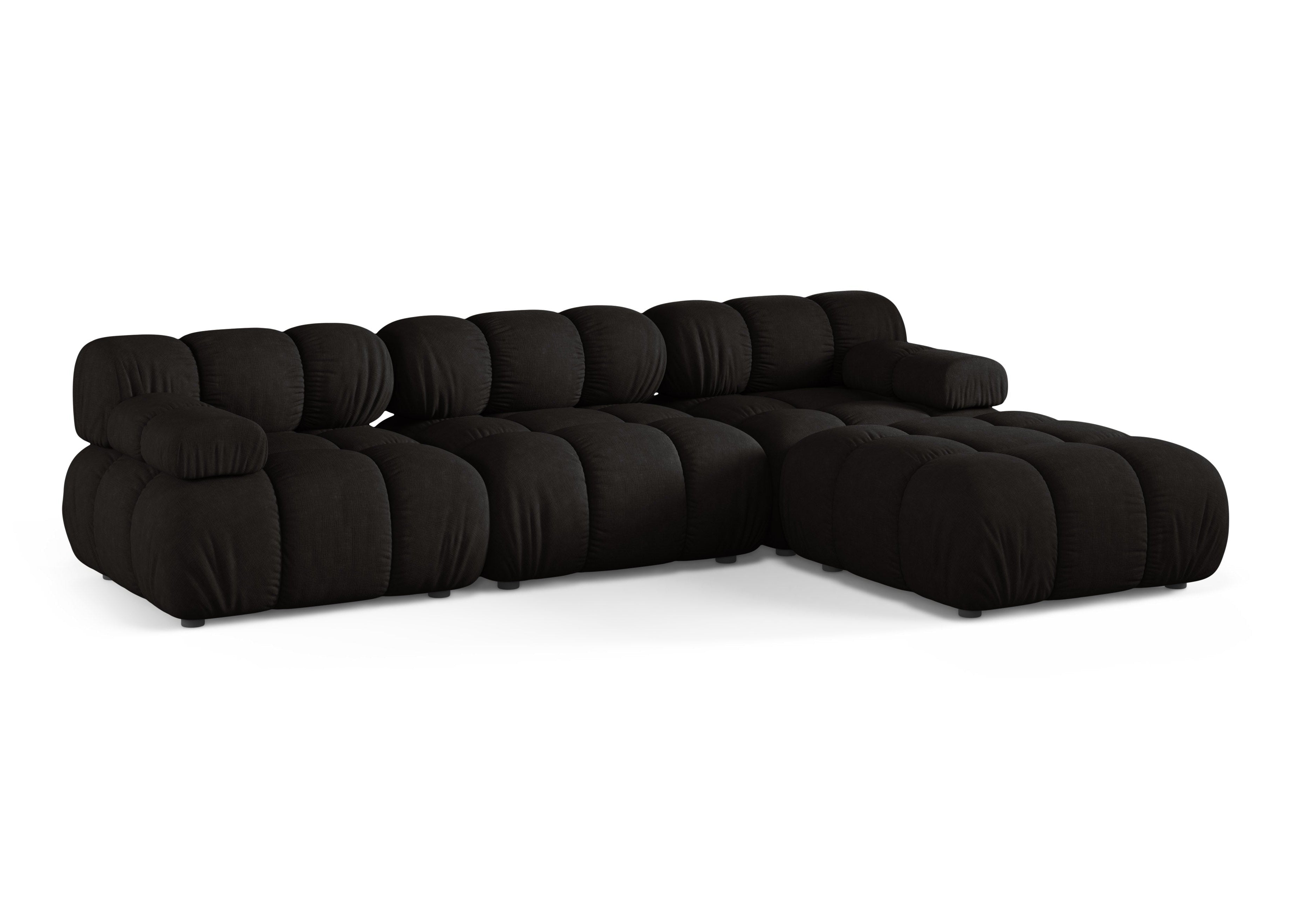 Universelle Eckcouch BELLIS schwarz
