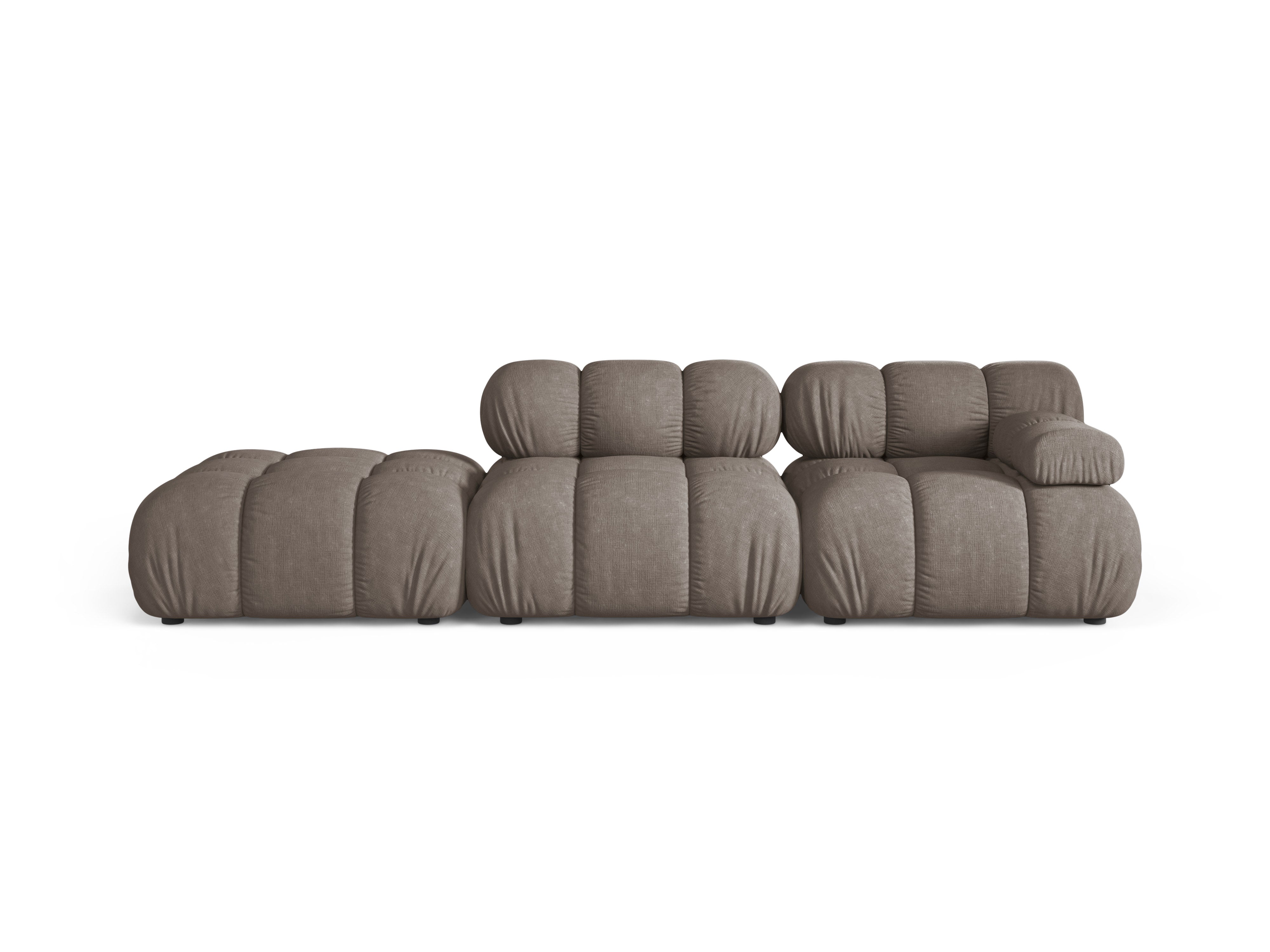 Modulares offenes Sofa BELLIS links in Cappuccino