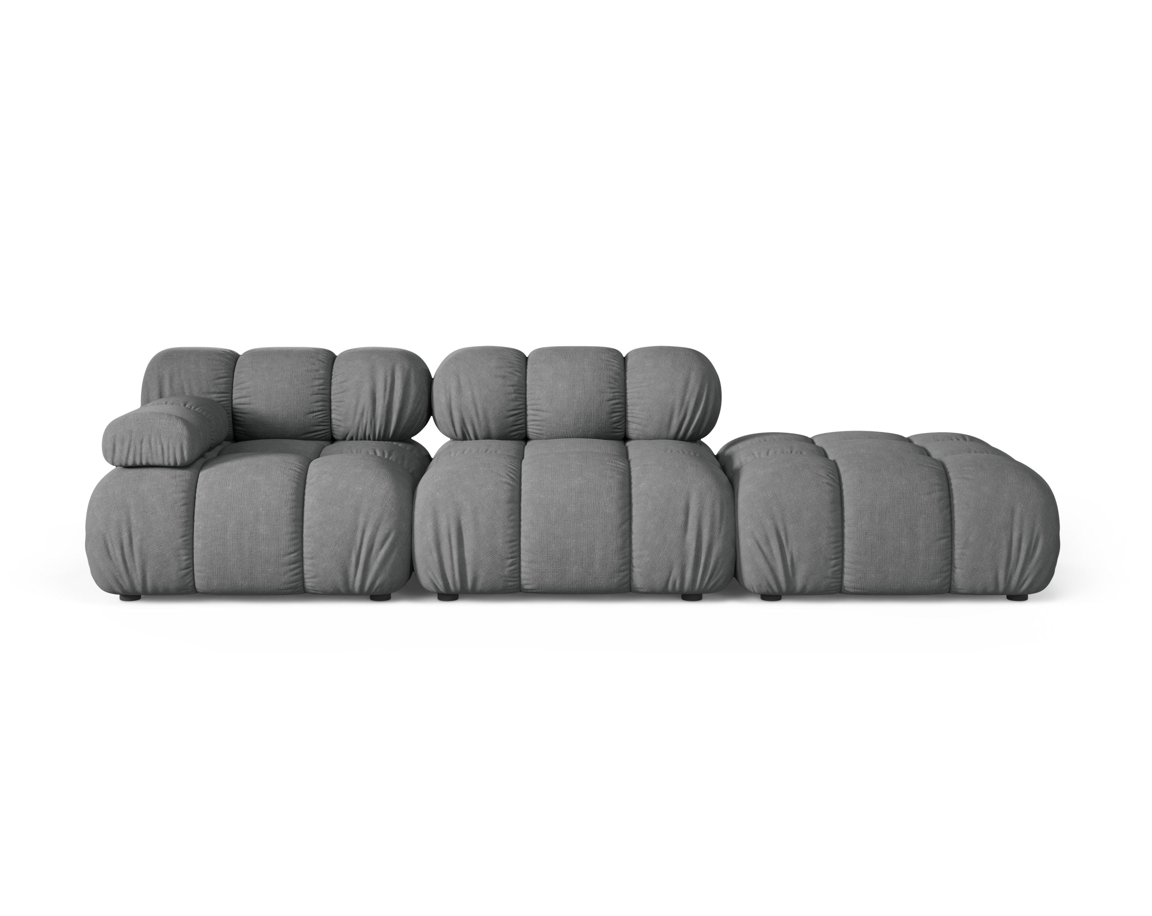 Modulares offenes Sofa BELLIS rechtsseitig in Grau