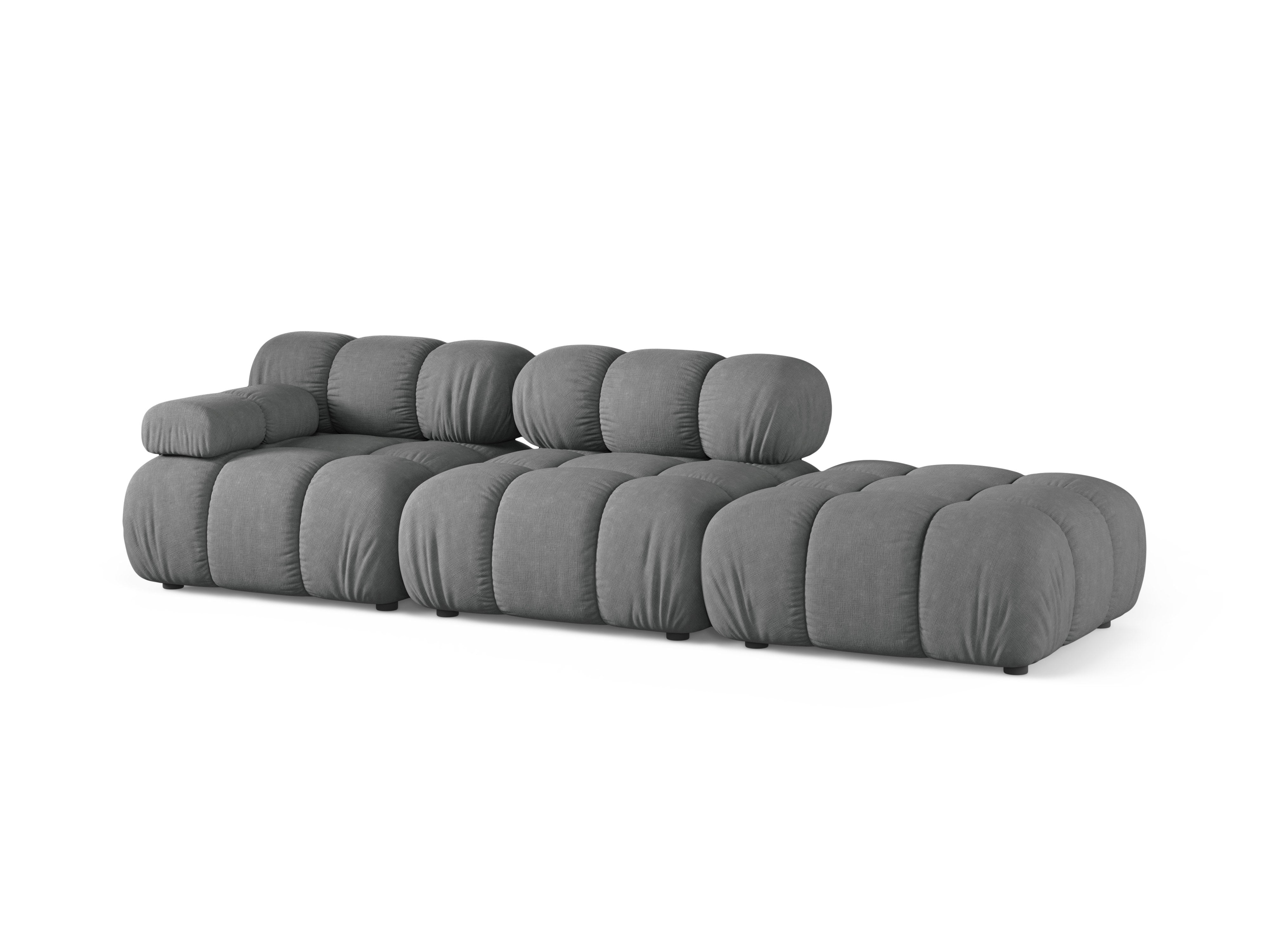 Modulares offenes Sofa BELLIS rechtsseitig in Grau