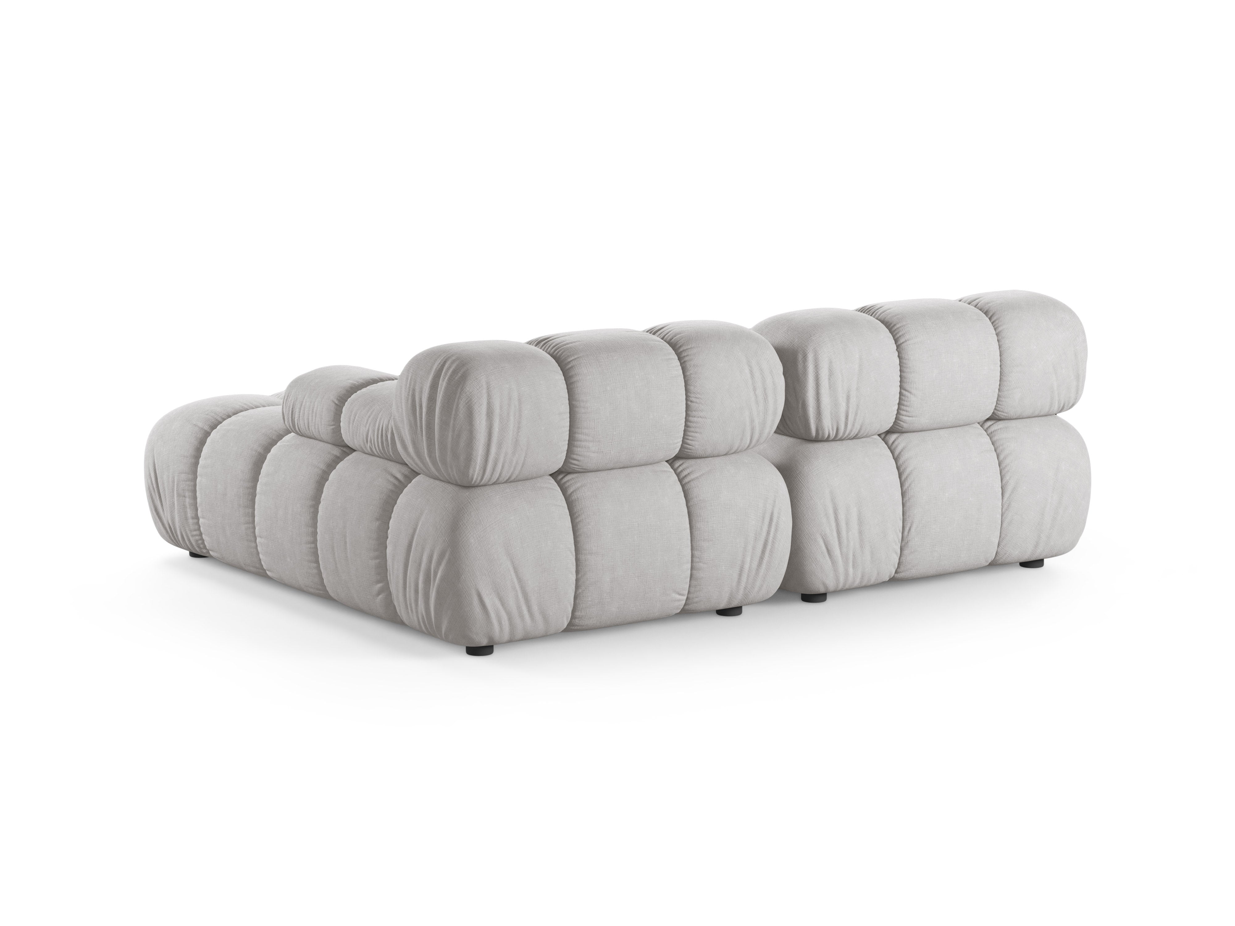 Zweisitzer-Ecksofa rechts BELLIS in Hellgrau