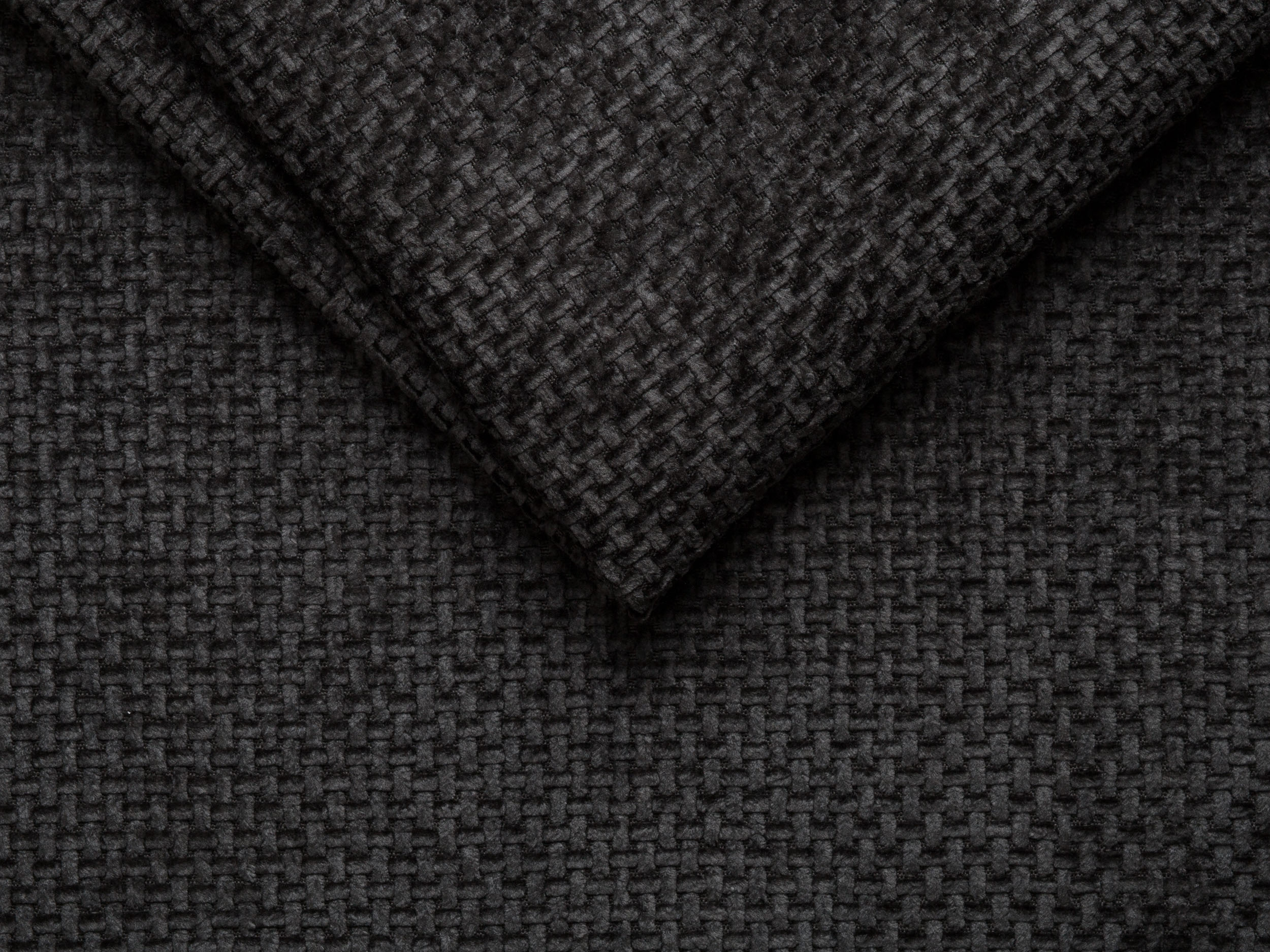 Modulares Sofa linksseitig für 6 Personen MILEY schwarz Chenille