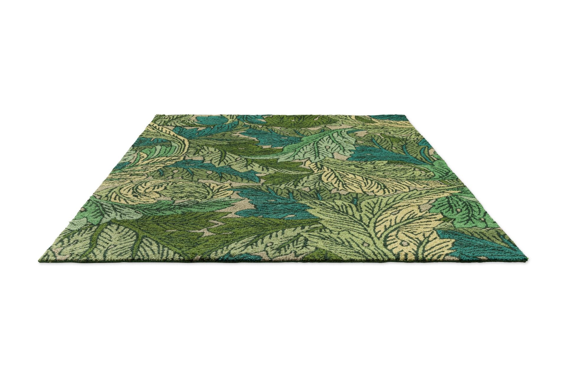 Acanthus Nettle Sky Blue green rug