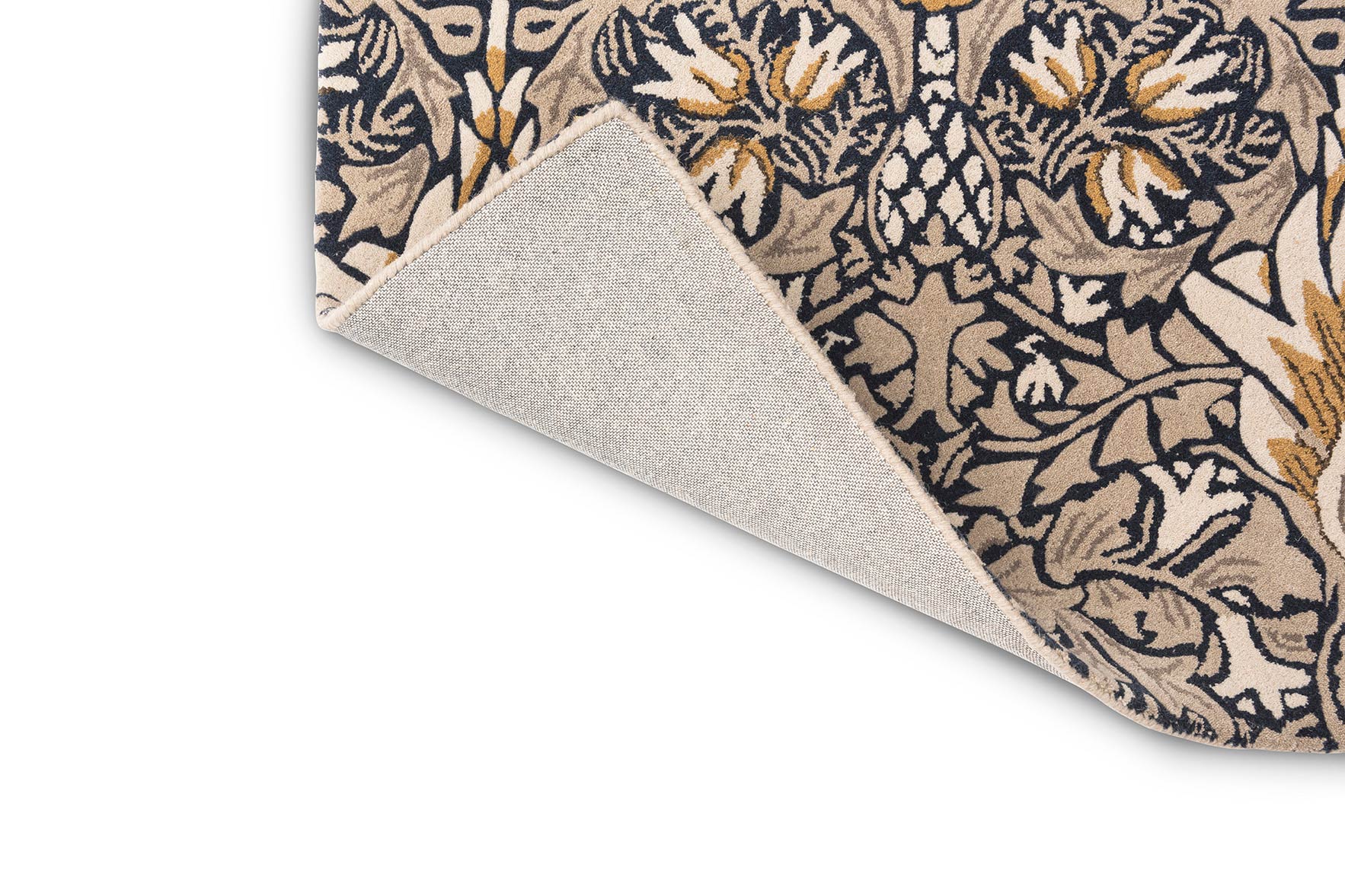 Snakeshead Indigo beige-navy blue rug