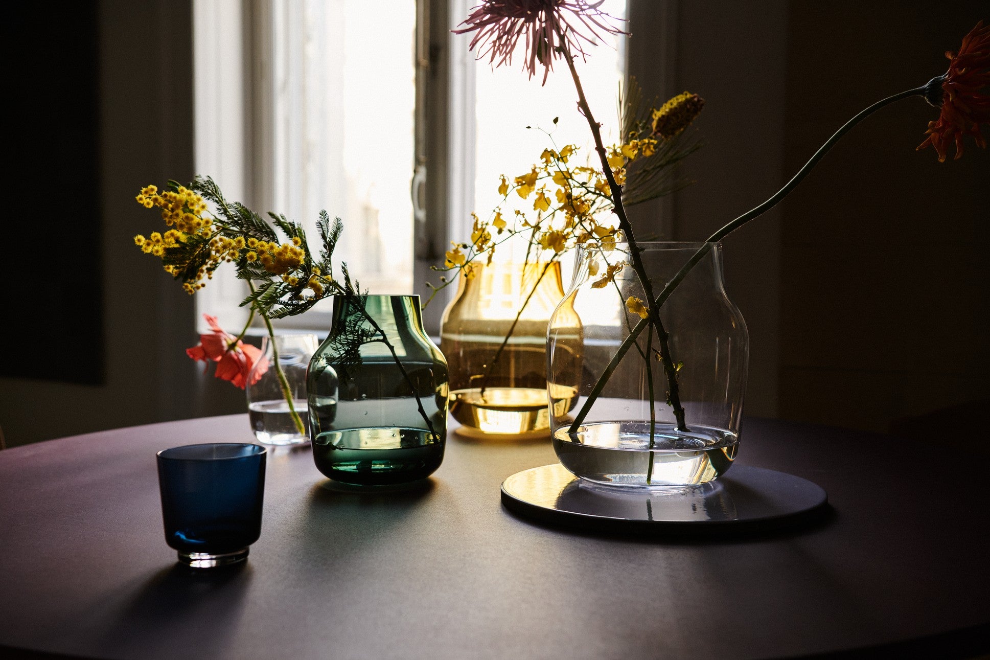 Dark Green SILENT Glass Vase