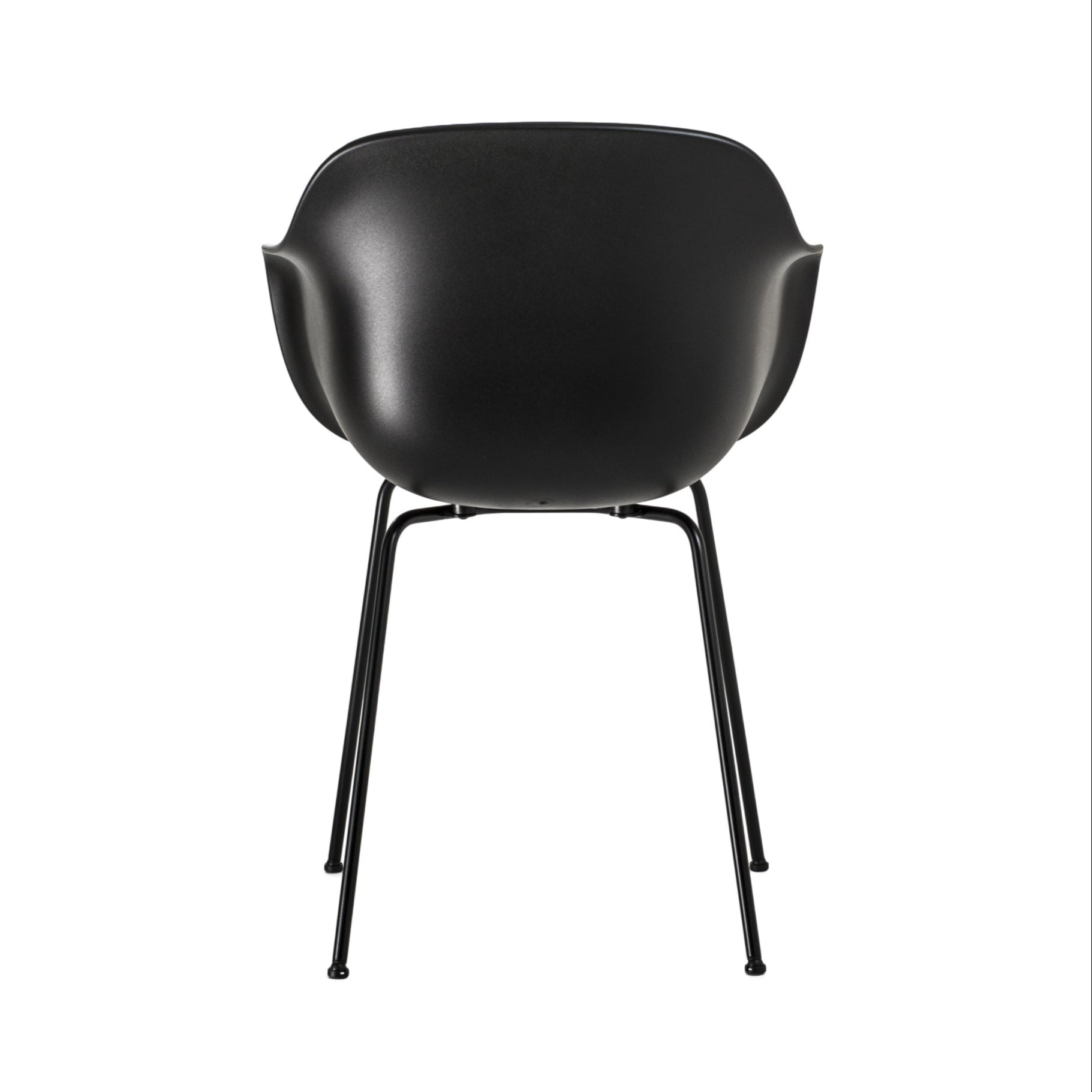 SUBSTANCE schwarzer Sessel mit Metallgestell