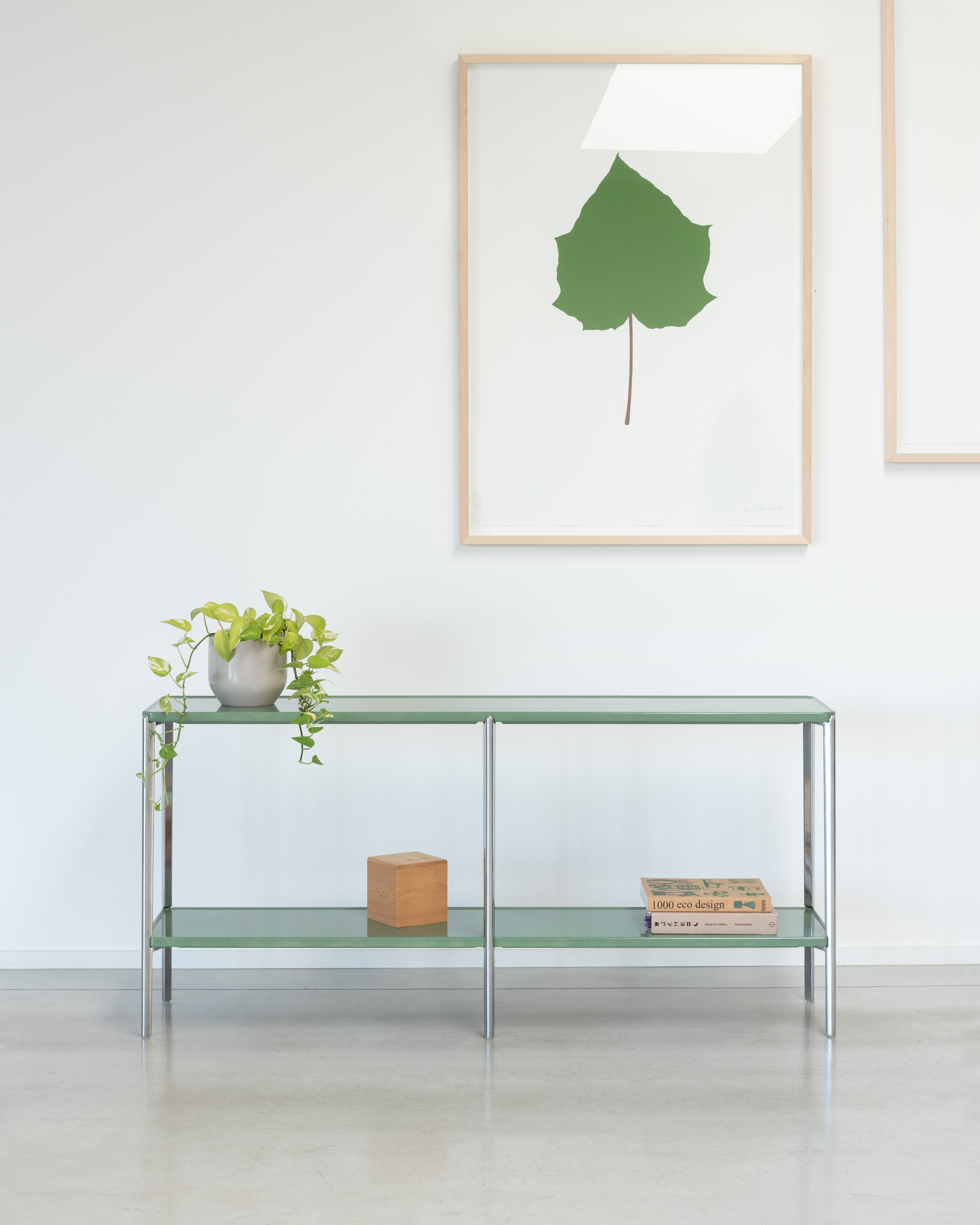 Doppelregal TAMBOUR cremefarbener Beton