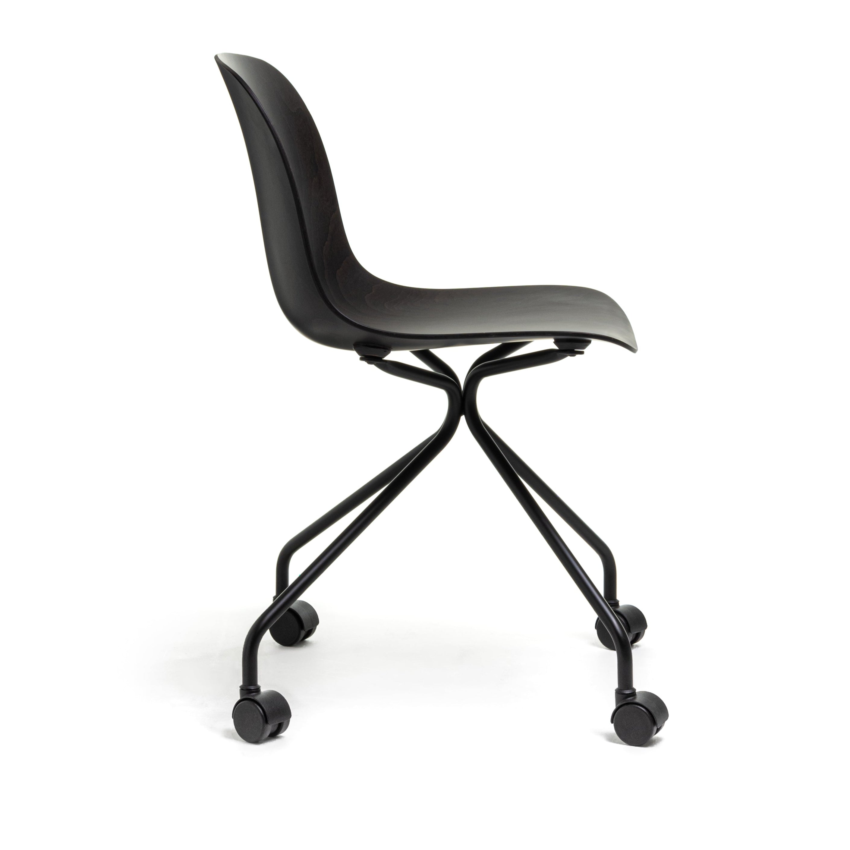 TROY Bürostuhl dunkles Buchenholz