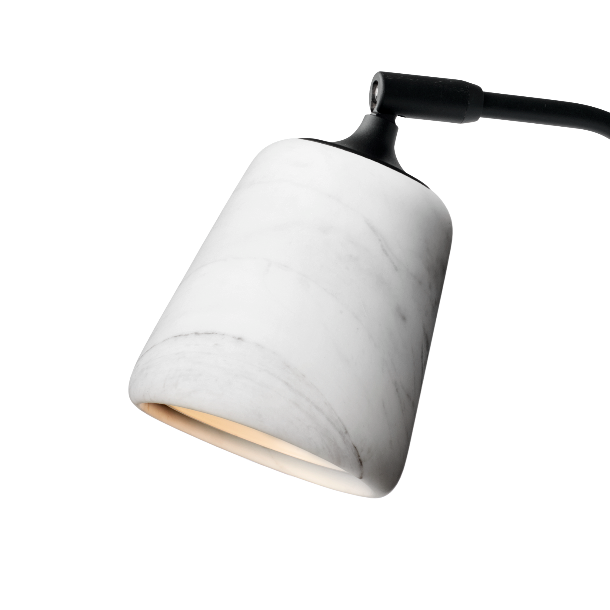 Desk lamp material white marble