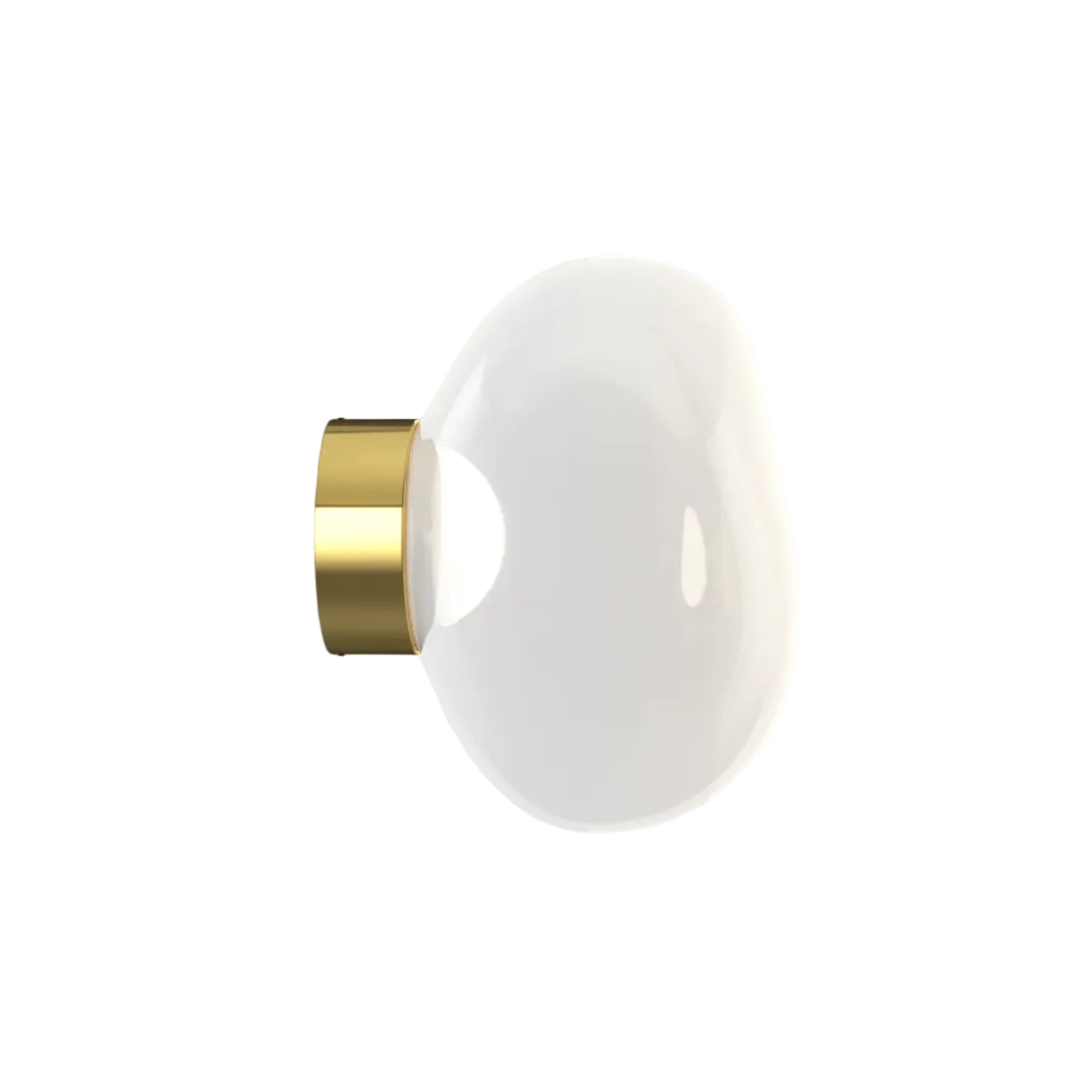 Schmelzwandlampe mit einem goldenen Finish
