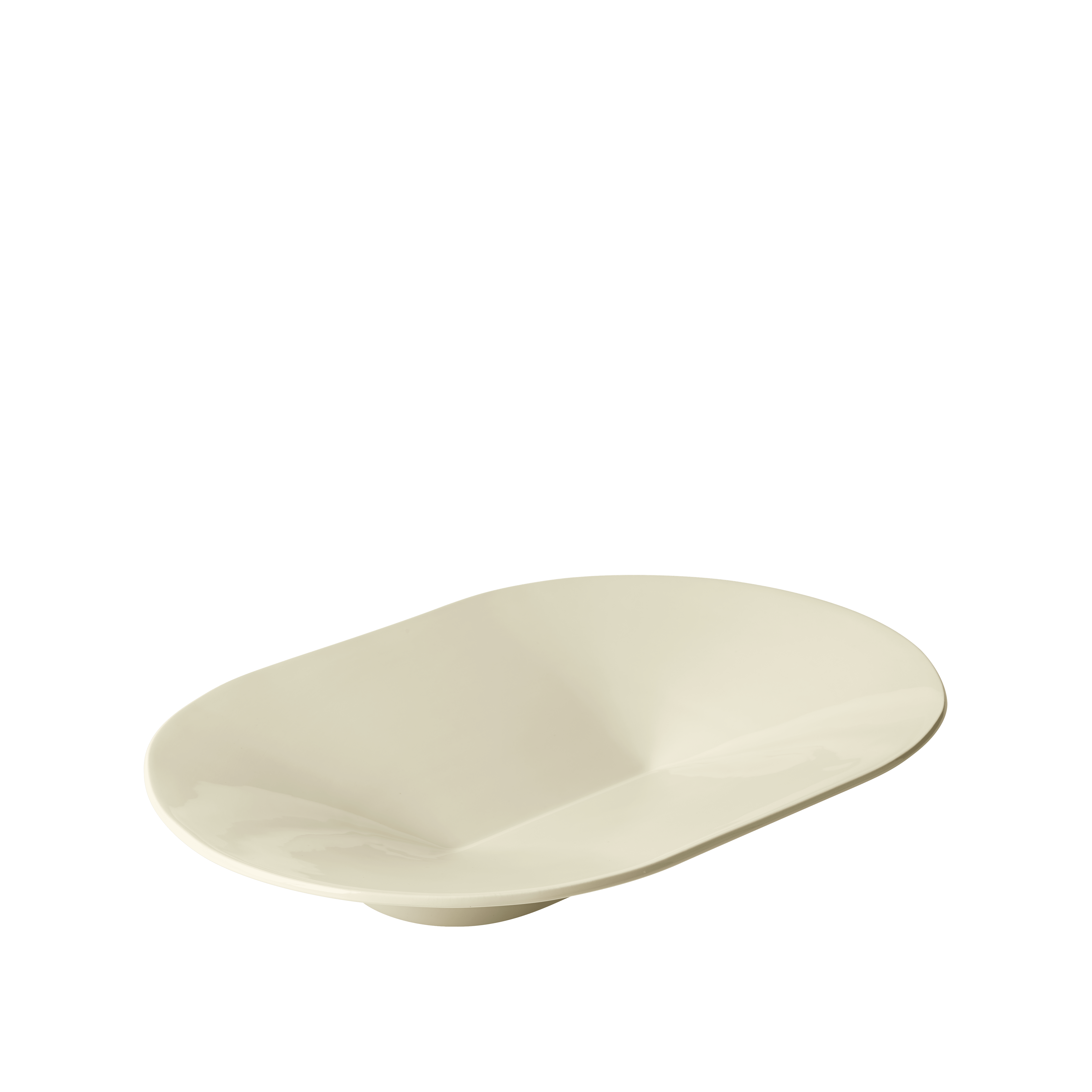 Ceramic Platter MERE in Broken White