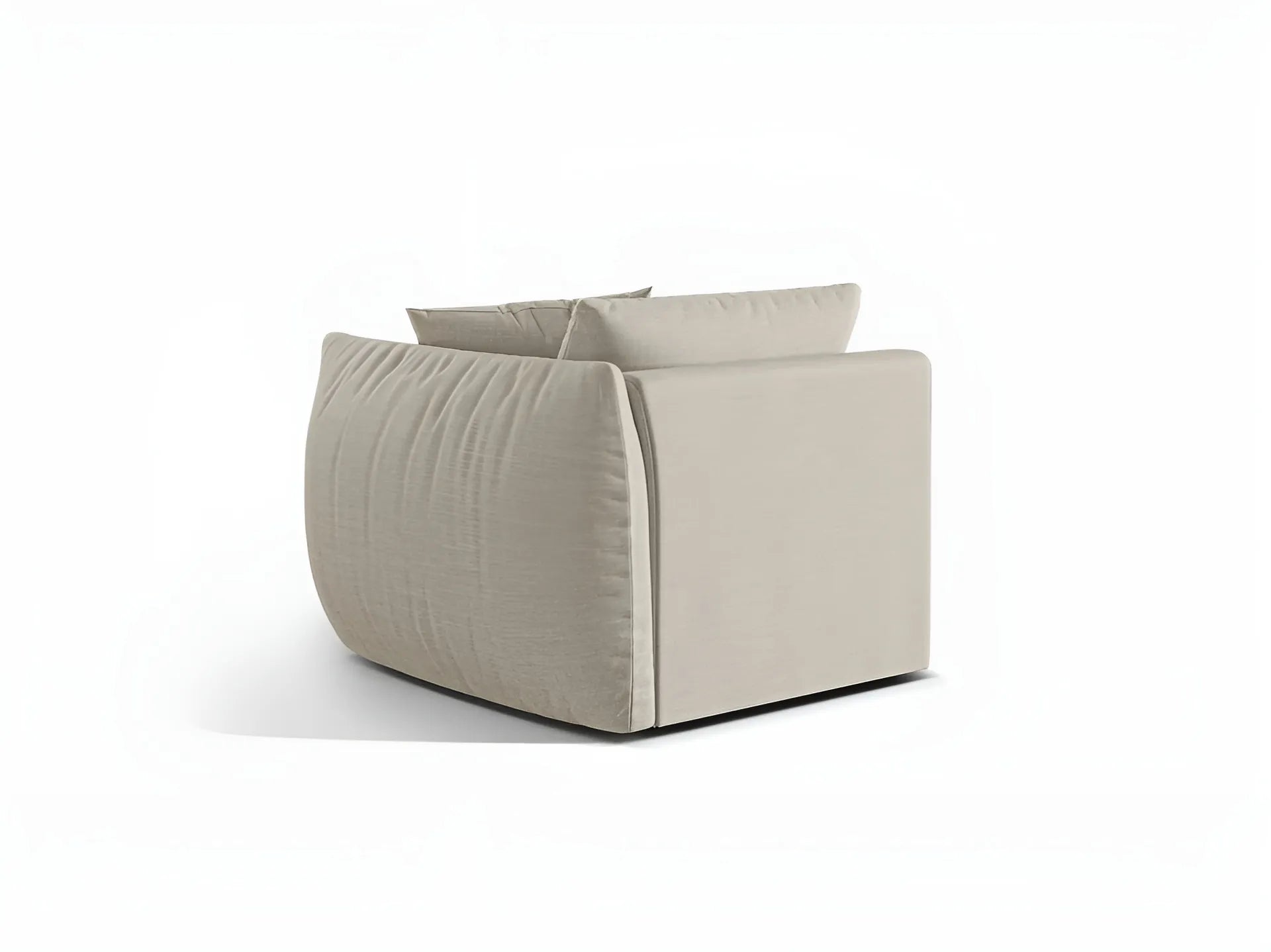 CHRIS Modular Sofa - Right Element Cream Chenille