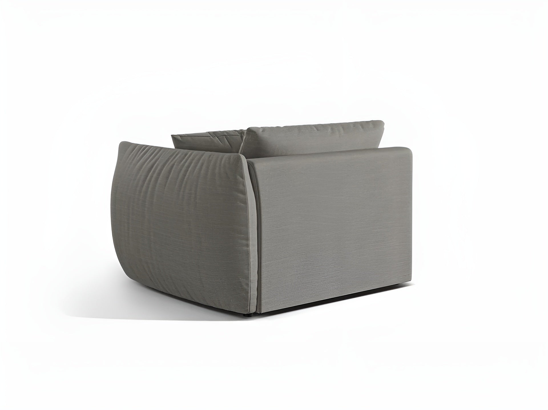 CHRIS modular sofa - wide right-side element gray chenille