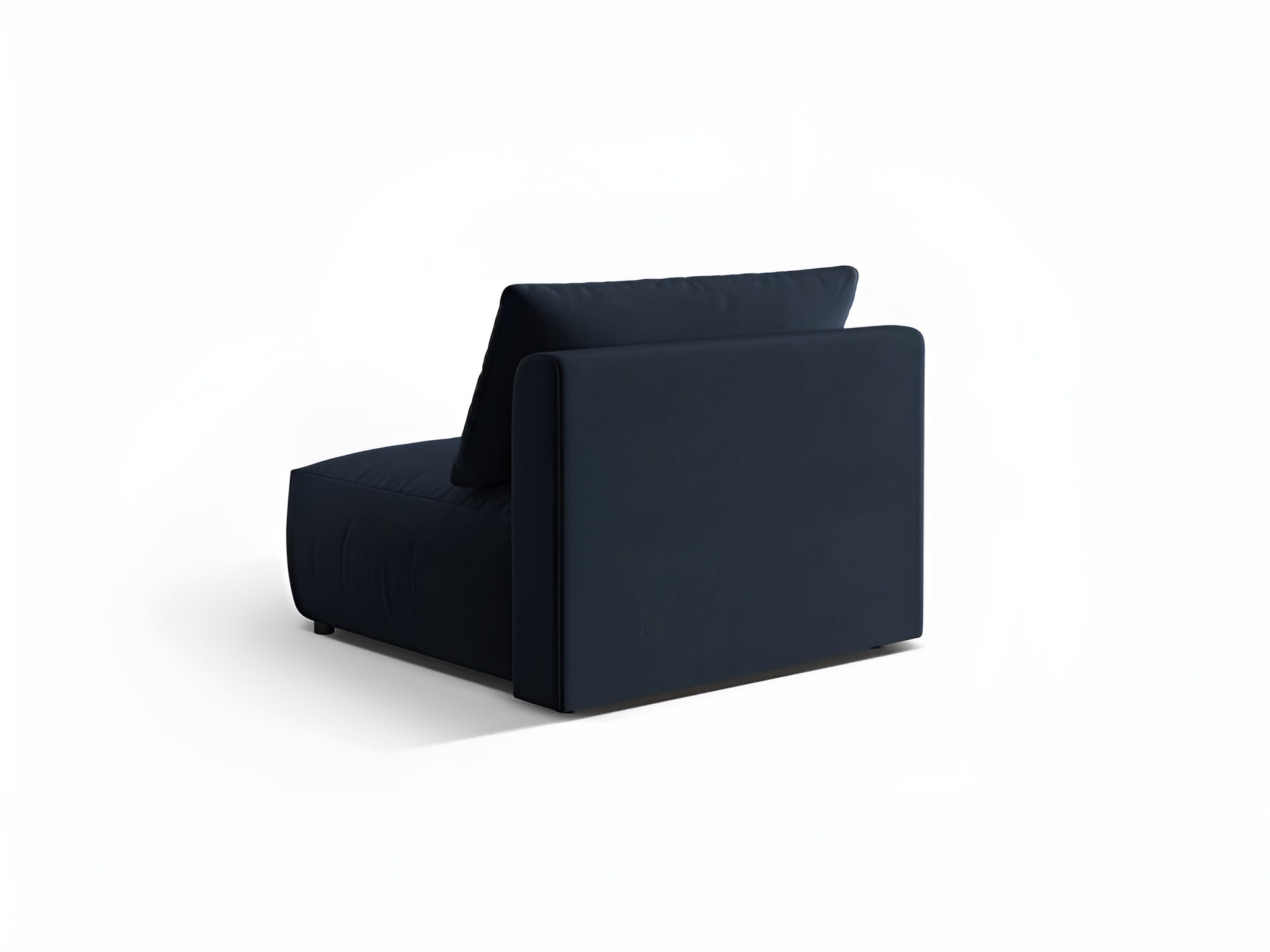 CHRIS Velvet Modular Sofa - Wide Central Element Royal Blue