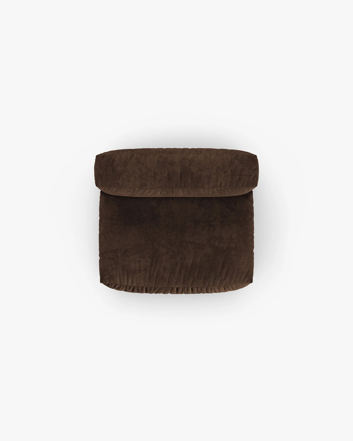 Sofa modulare aus Samt MARTINA XL - mittleres Modul in Schokoladenfarbe