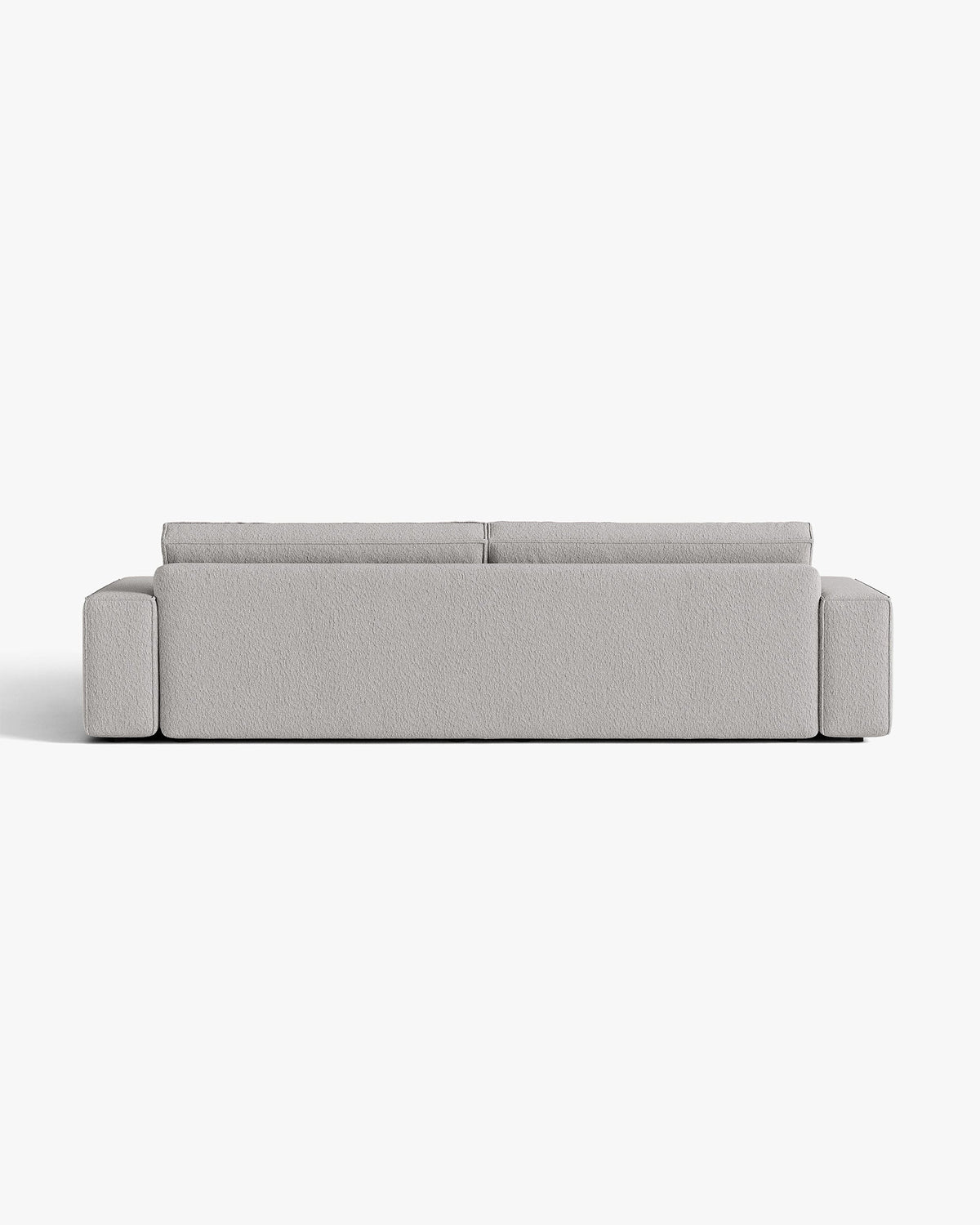 Sofa für 3 Personen mit Schlaffunktion JODIE graues Boucle