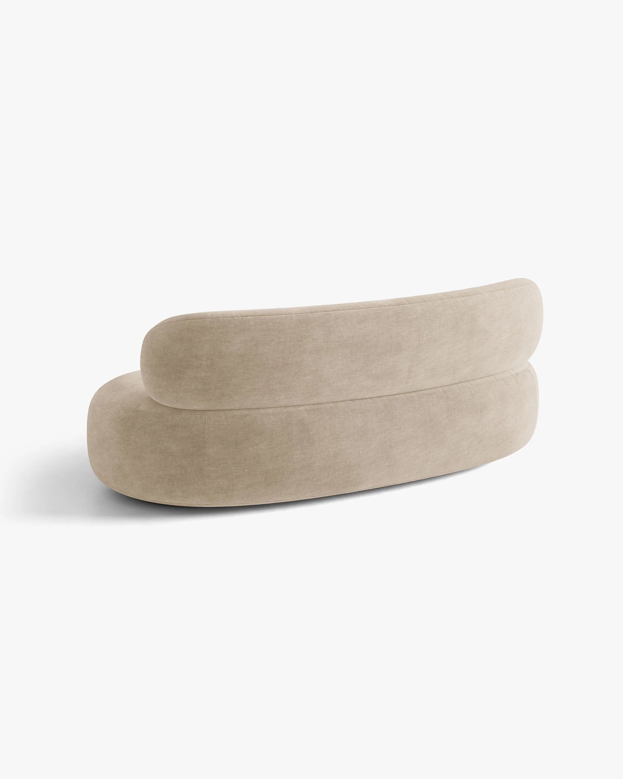 Sofa für 3 Personen AURA in beigem Chenille