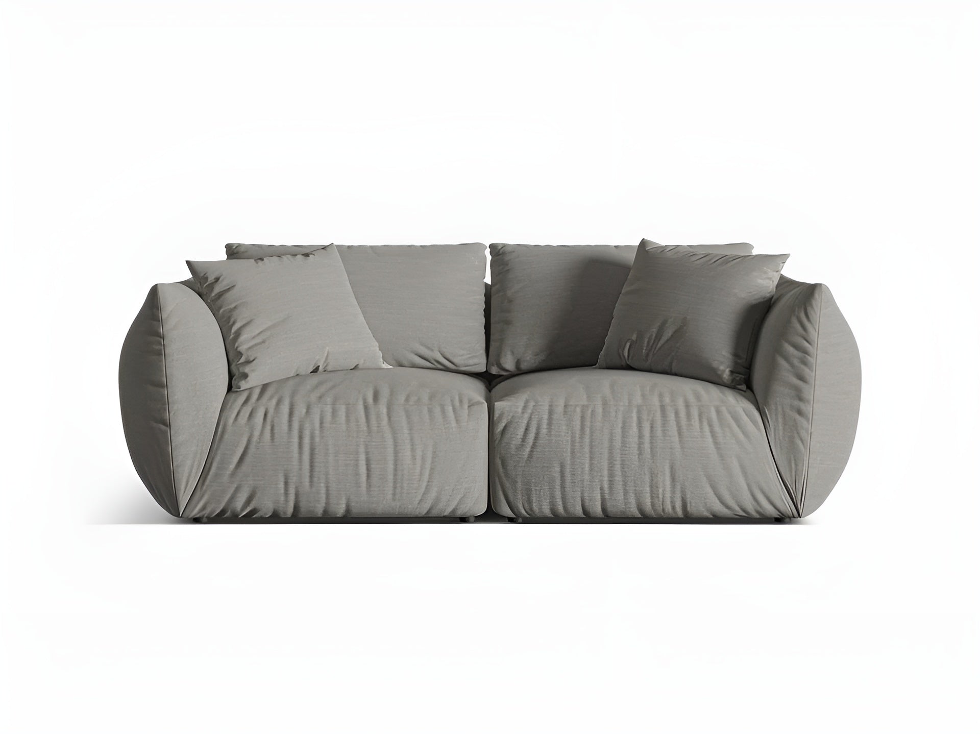 Sofa 3-Sitzer CHRIS dunkelgrau Chenille