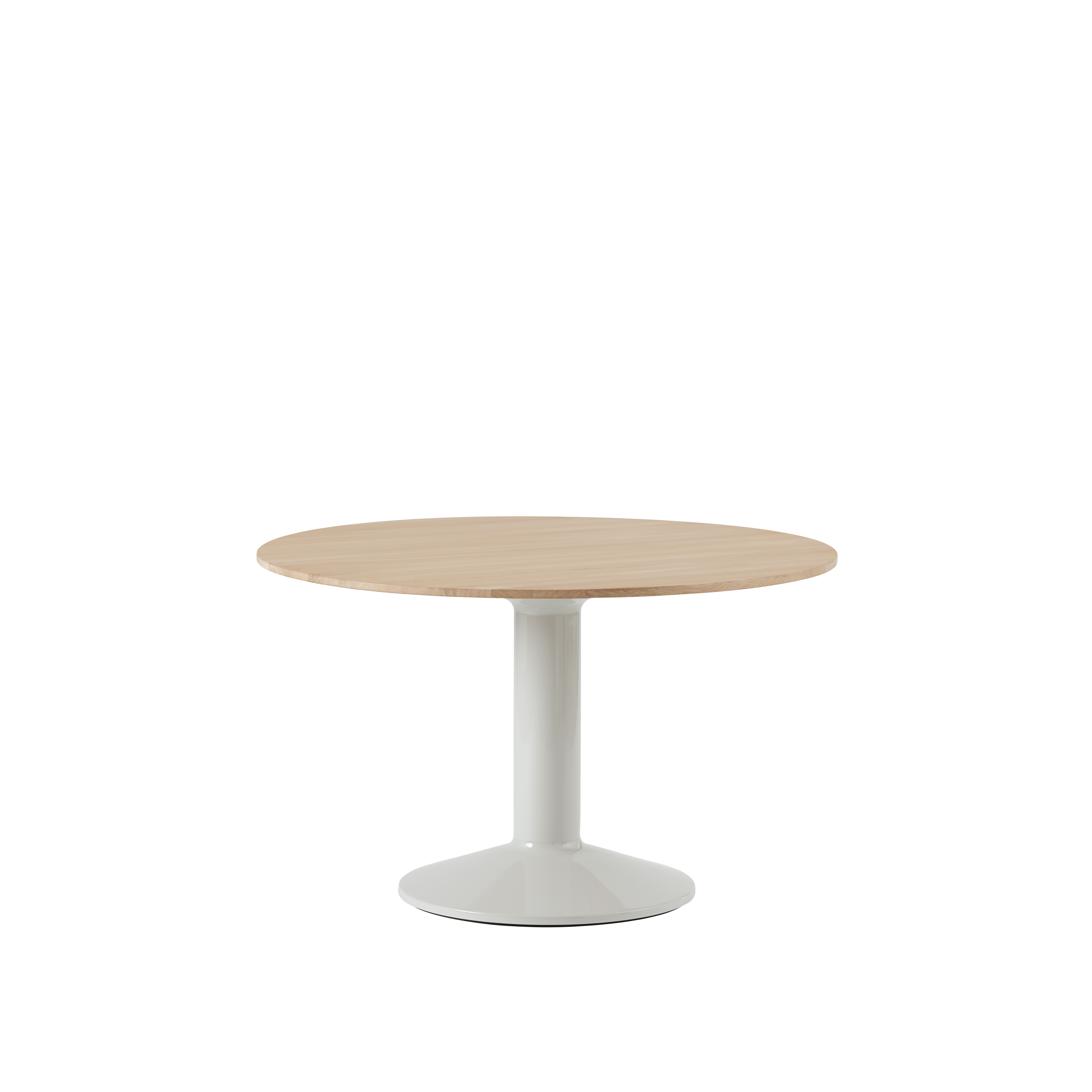 Round Table MIDST Oiled Oak with Gray Base