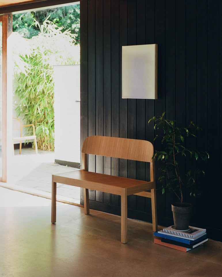 WORKSHOP Bench in Veneer and Oak Wood