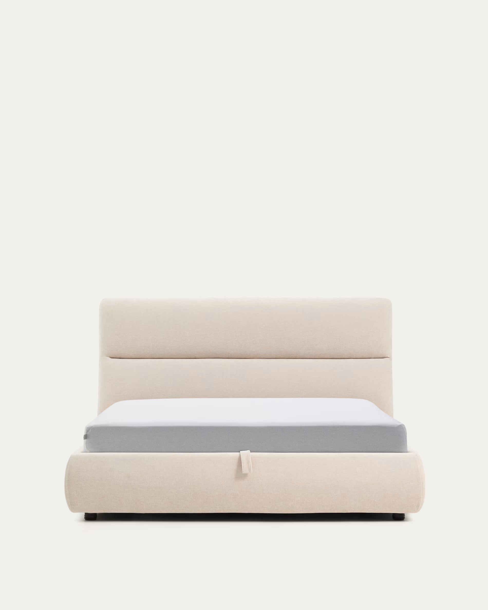 Bett mit Bettkasten DAFRA beige Chenille