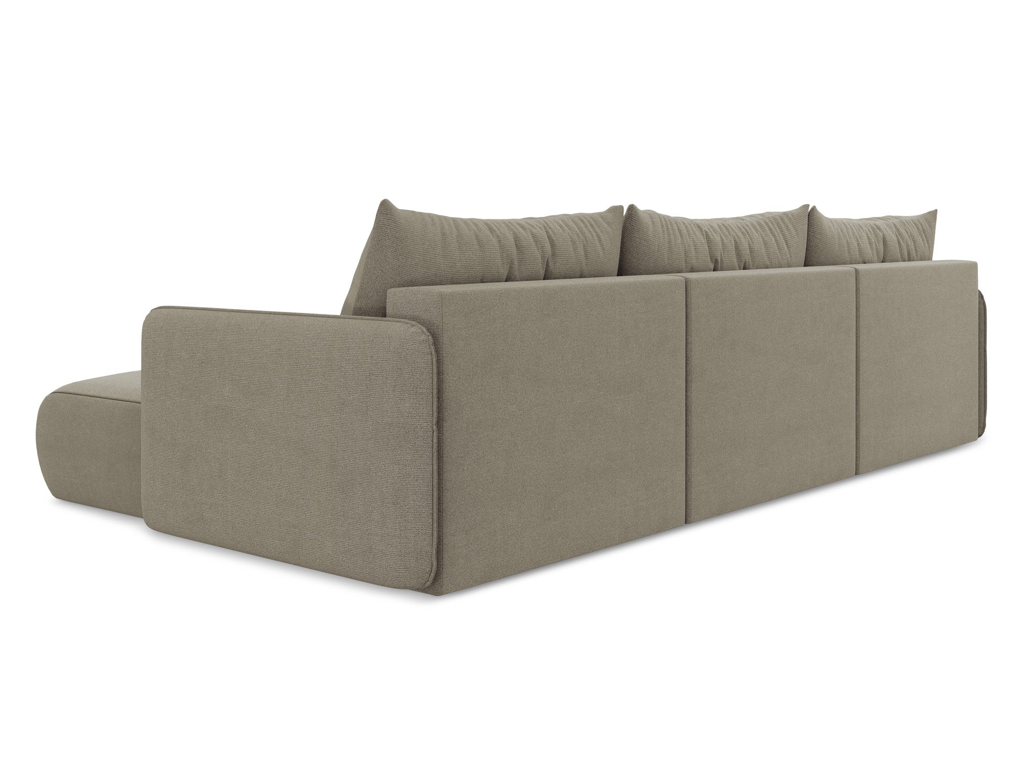 Panoramic Corner Sofa with Sleeping Function NANEA Dark Beige