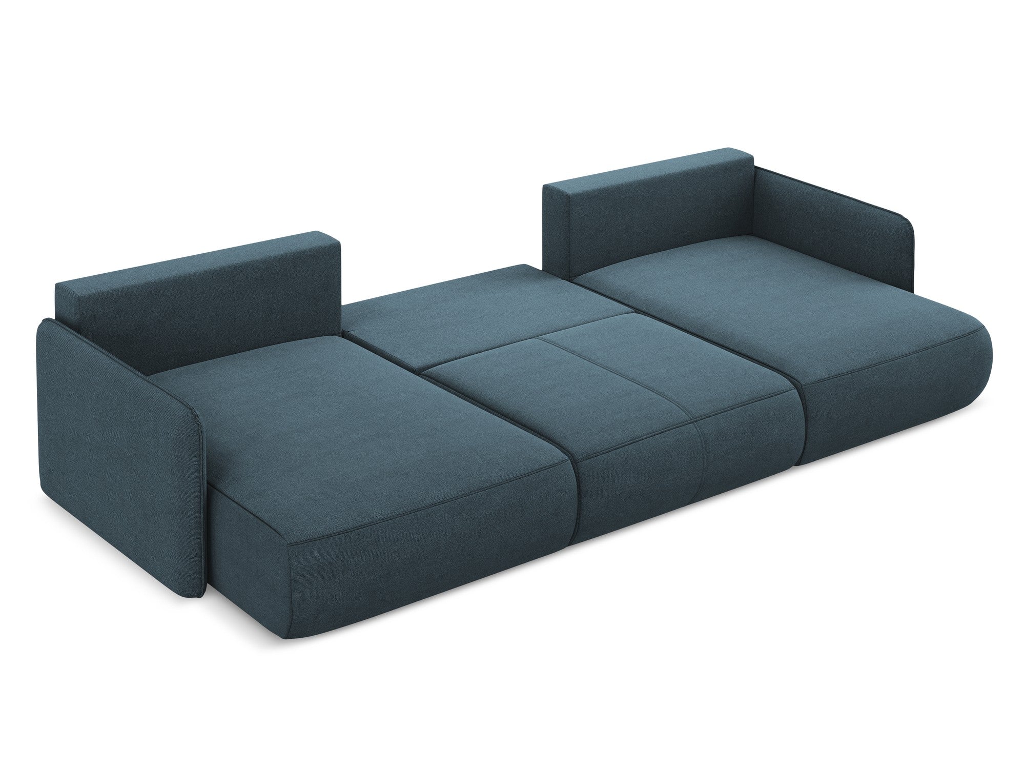Panoramacouch mit Schlaffunktion NANEA in jeansblau