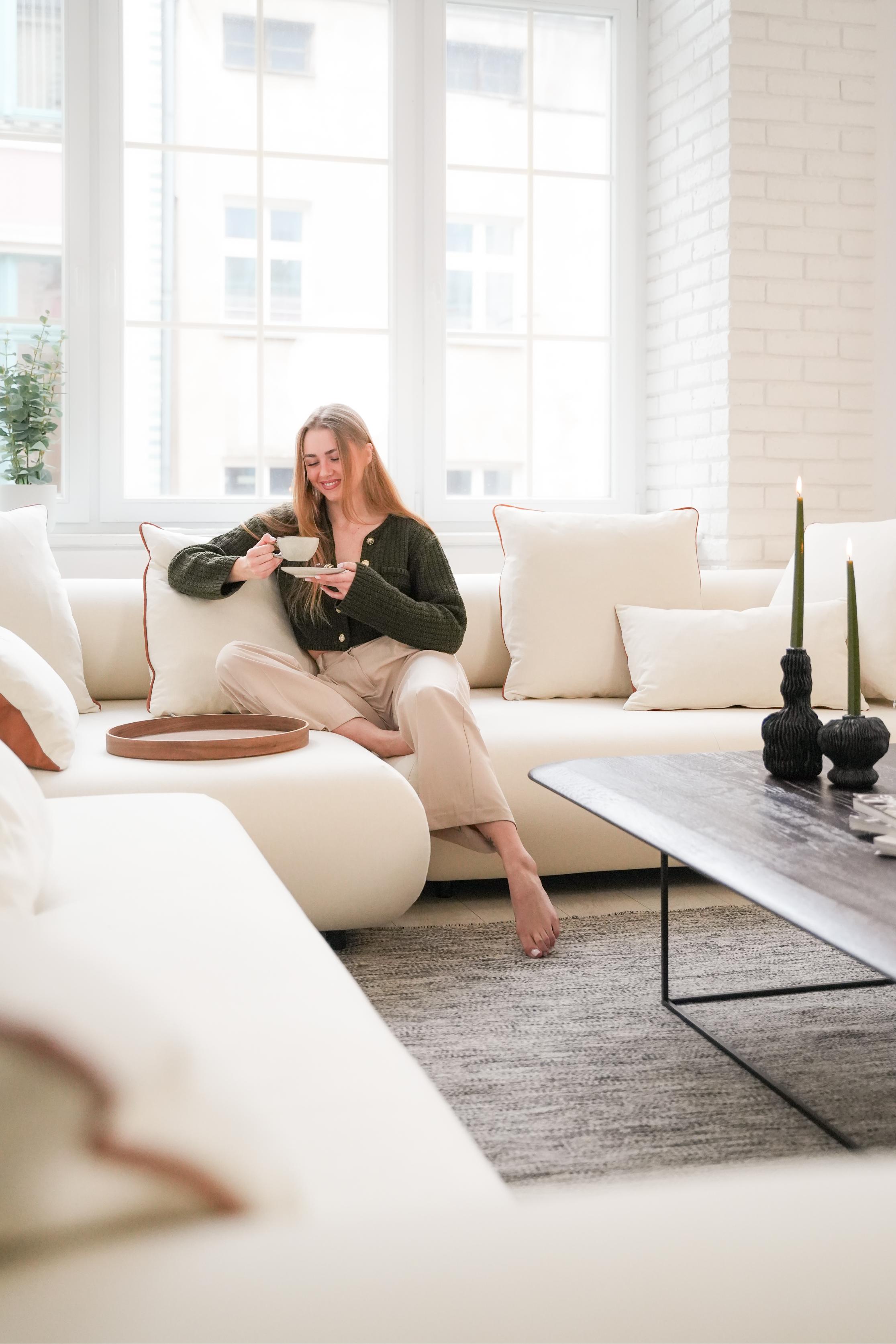 Linkes Ecksofa CASABLANCA personalisiert