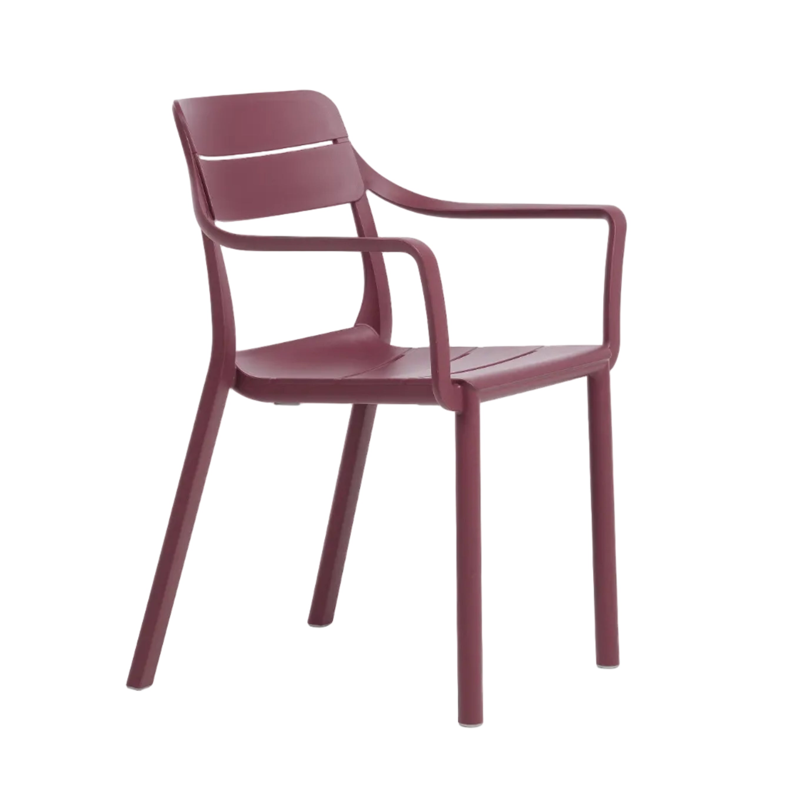 Outdoor chair with armrests CASSIA burgundy