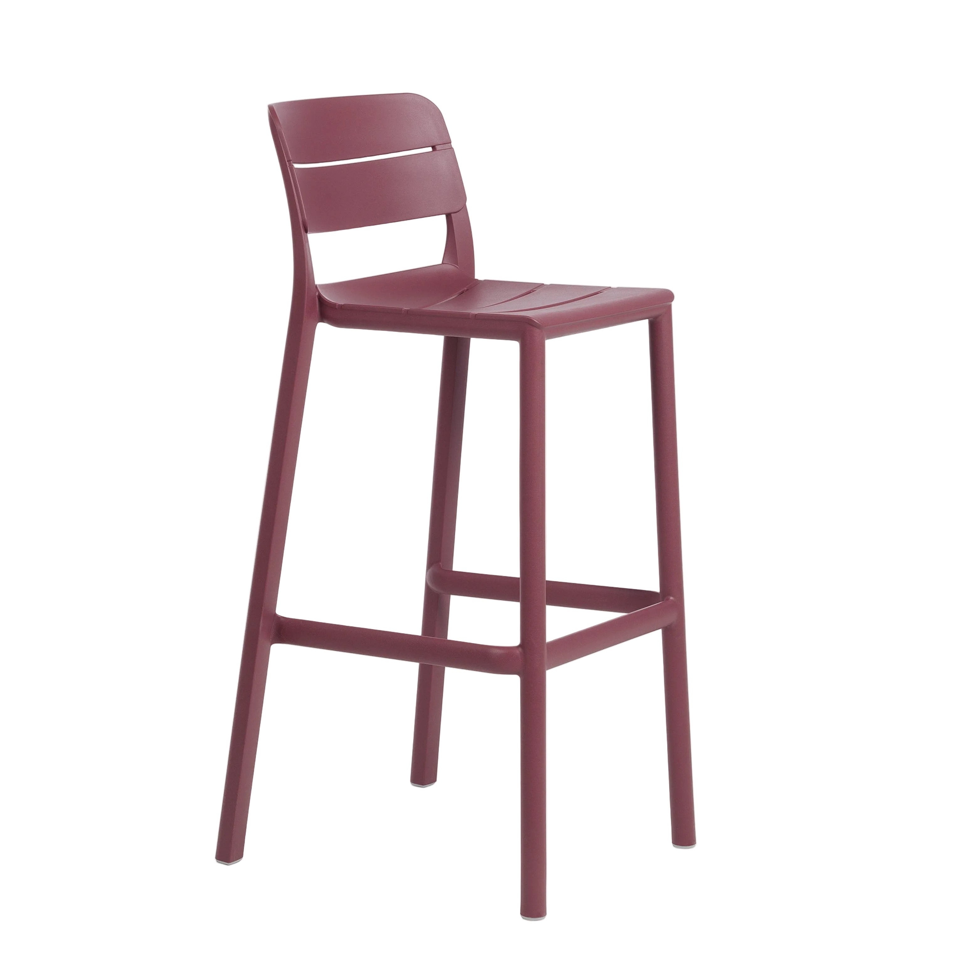 CASSIA Outdoor Stool in Burgundy