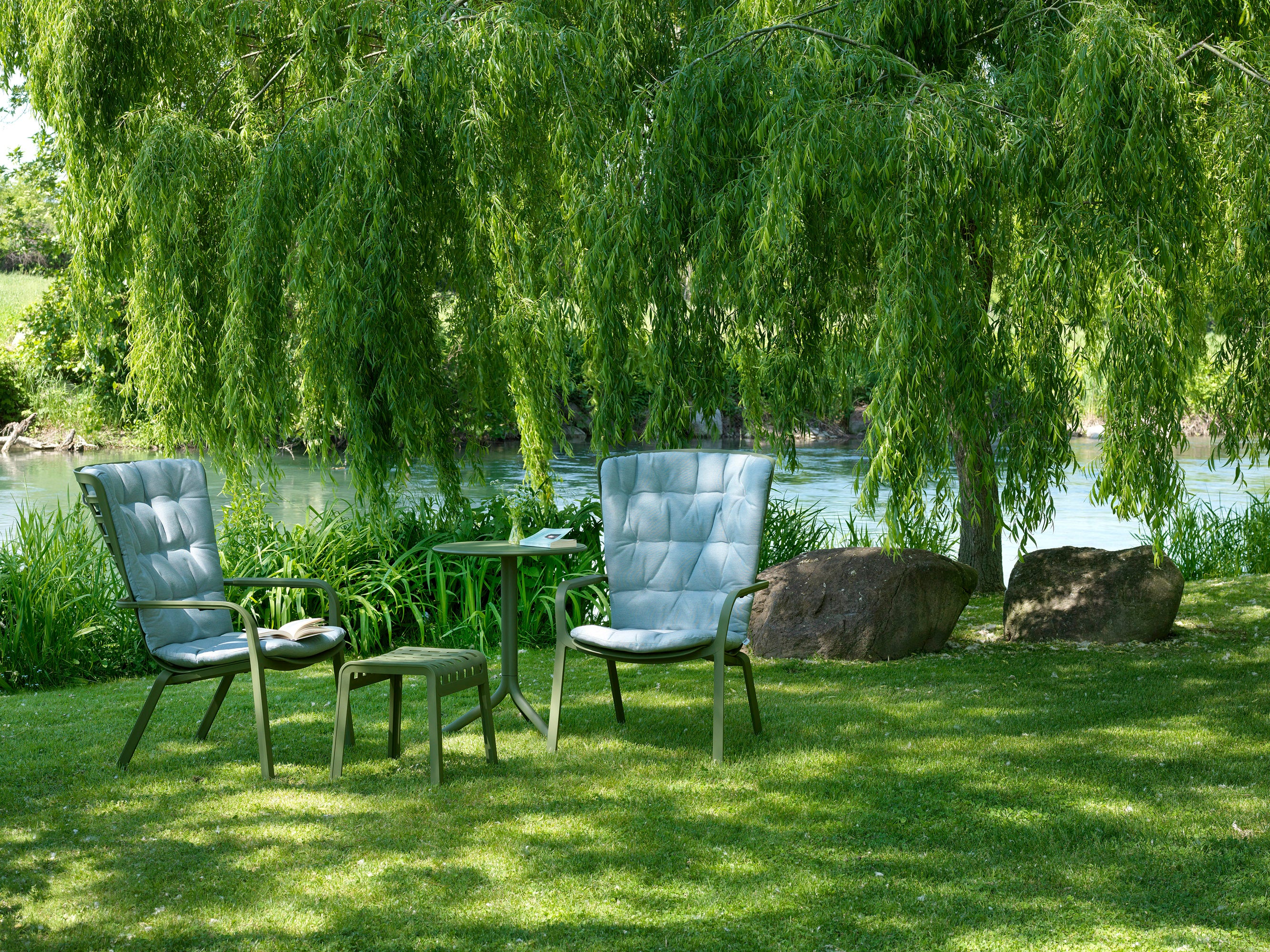 Outdoor Armchair FOLIO agave green