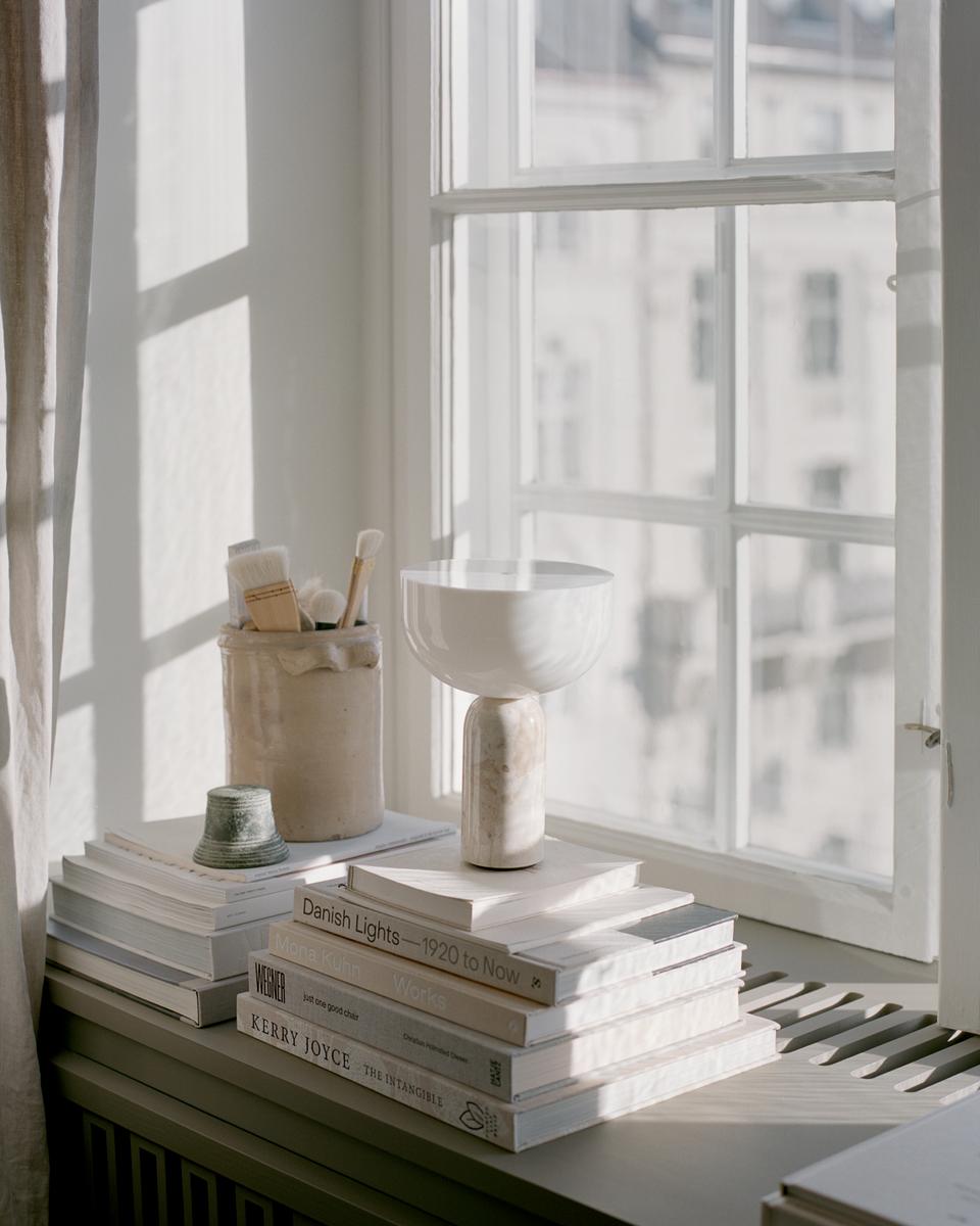 Kizu tragbare Lampencreme Marmor