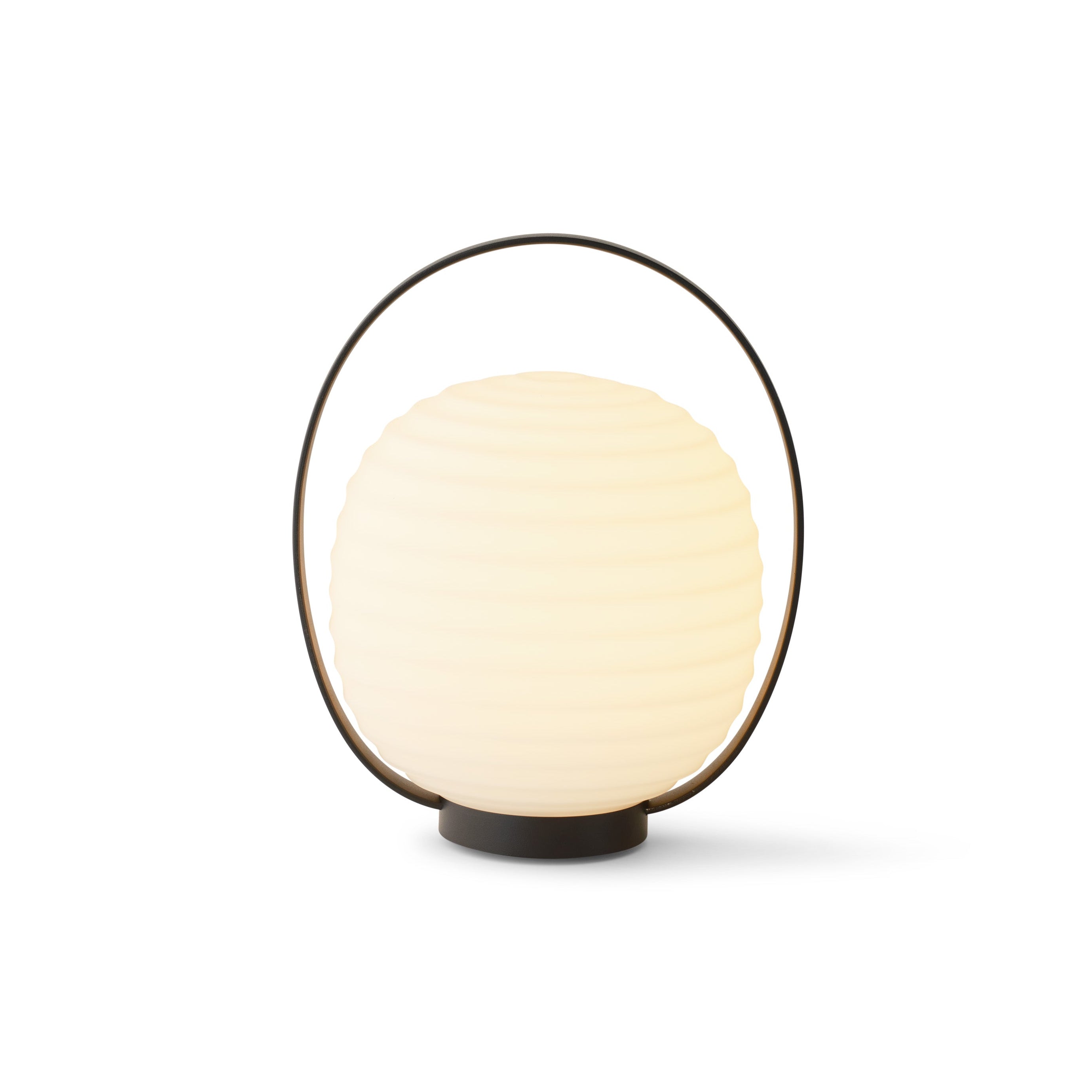 Tragbare Lanternweiße mit einem schwarzen Griff