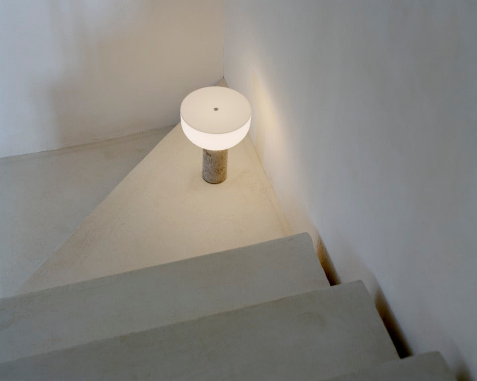 Kizu tragbare Lampencreme Marmor