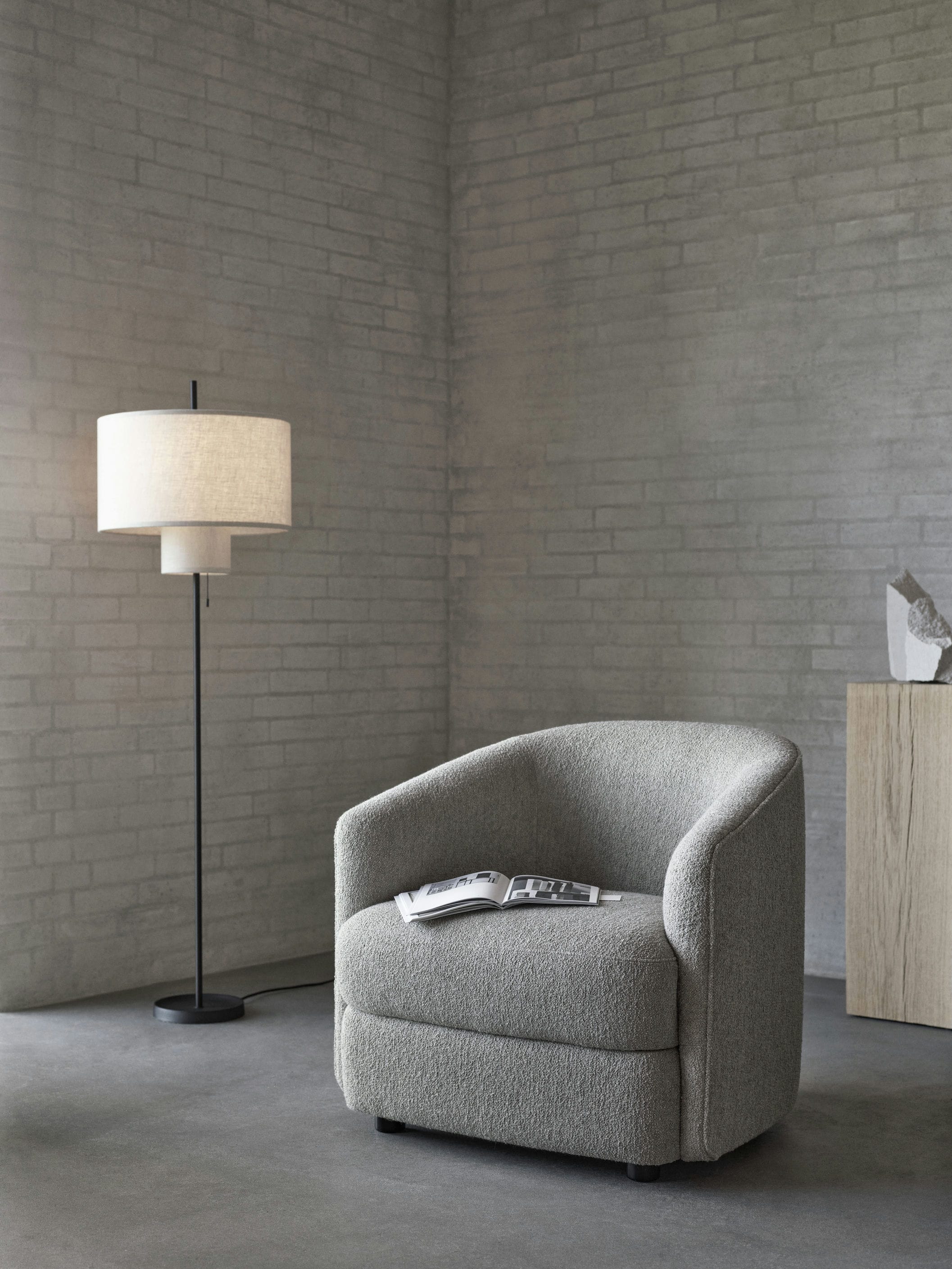Beige Randstrostlampe