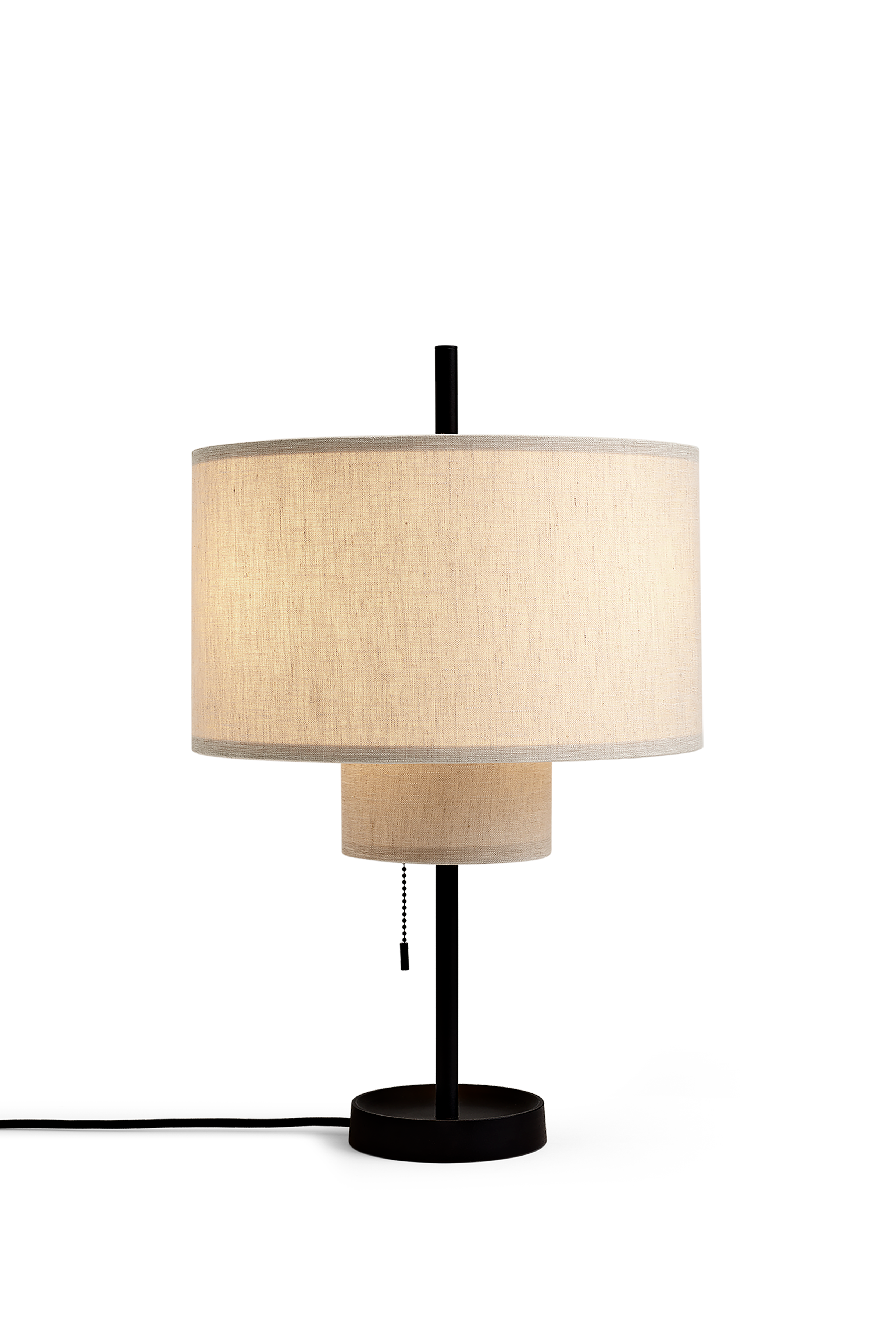 Beige margin table lamp