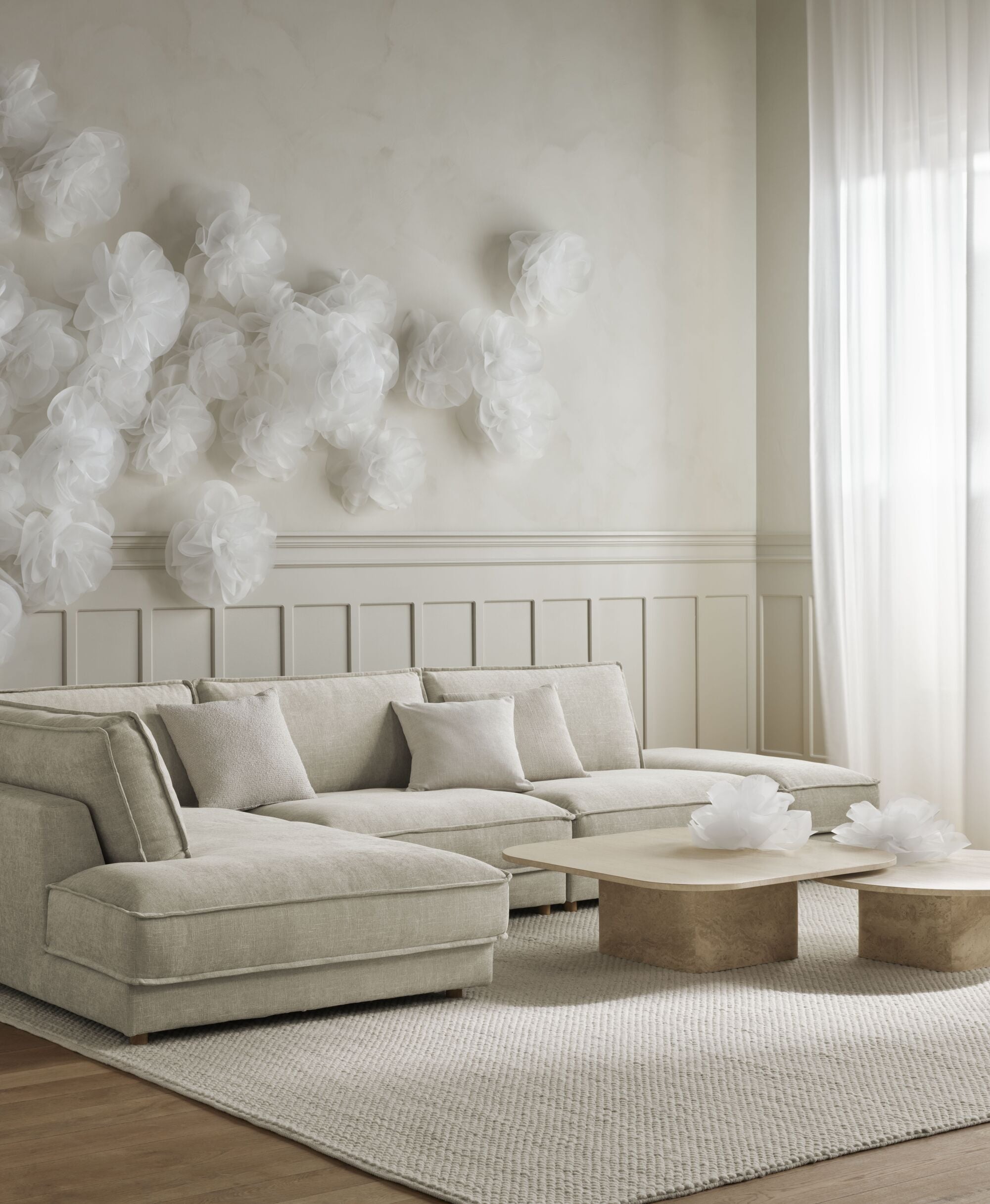 Couchtisch Eida Sandsowy Travertin