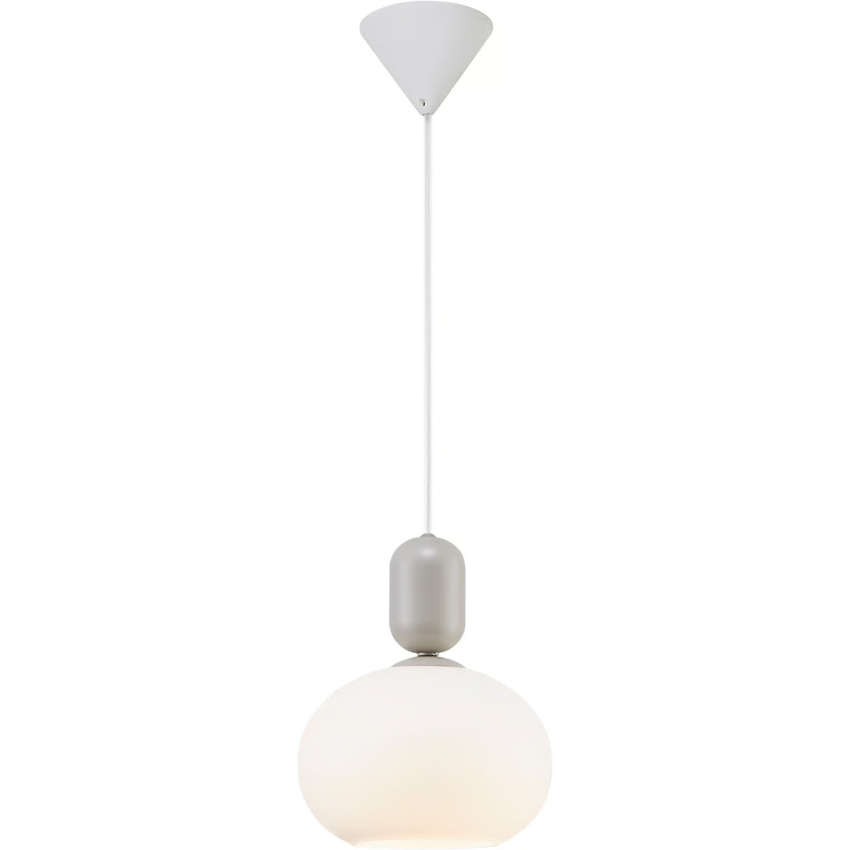 Hanging Lampe Notti Oval Grey