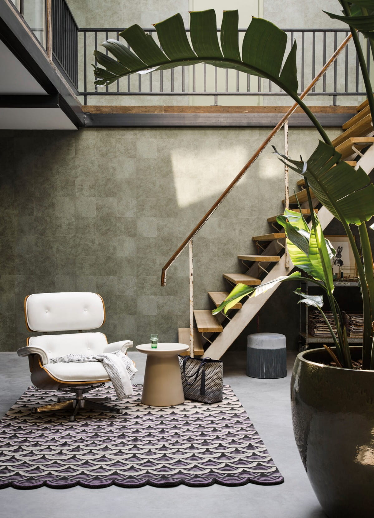 Masquerade pink-gray rug